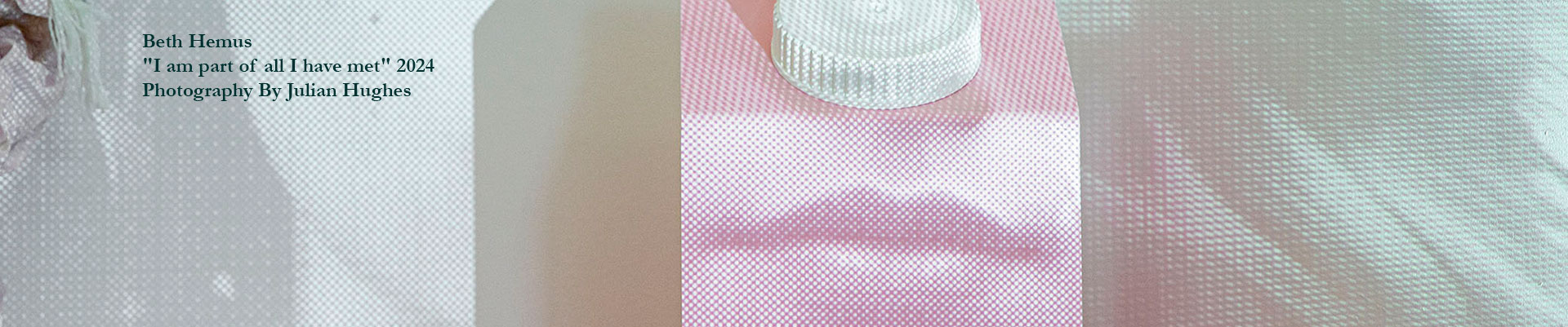 A 2024 art installation by student, Beth Hemus entitled 'I am part of all I have met' photographed by Julian Hughes.