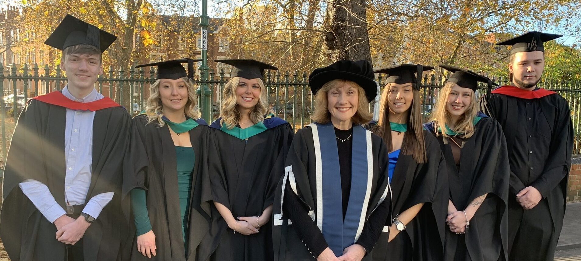 Graduates and Janet Smith Nottingham College Principal
