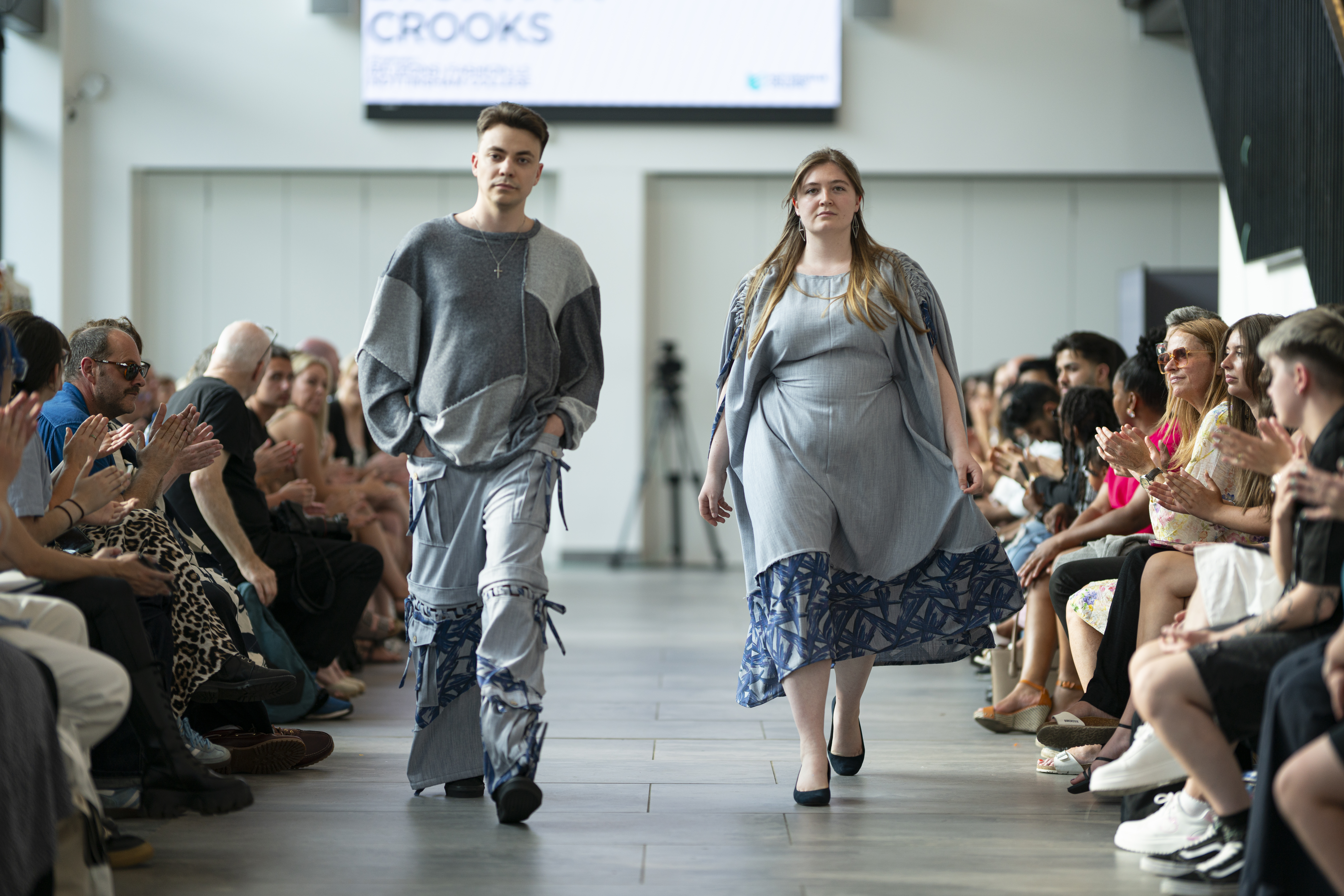 Catwalk featuring students' fashion designs