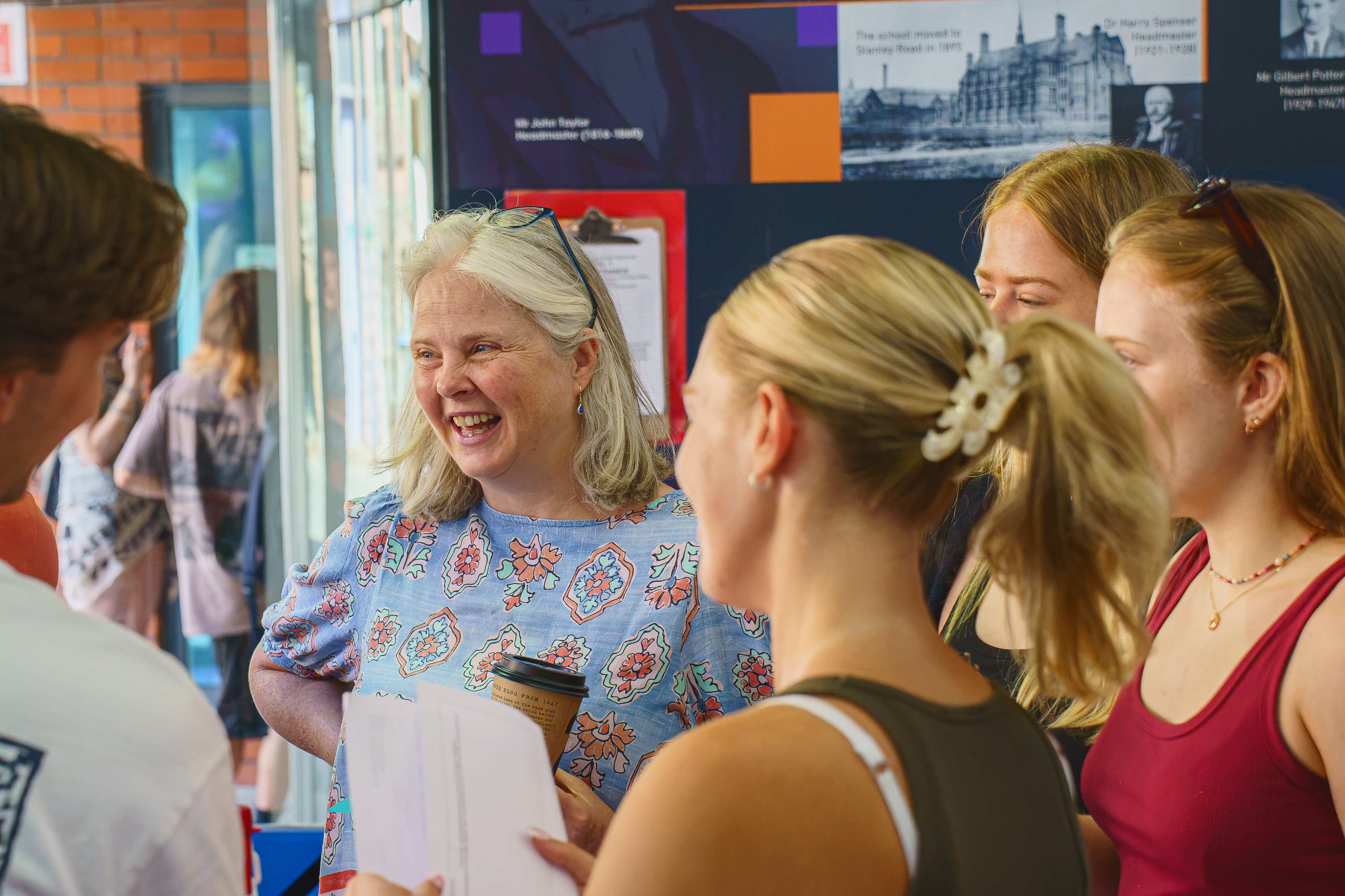 Parents and students celebrate results together