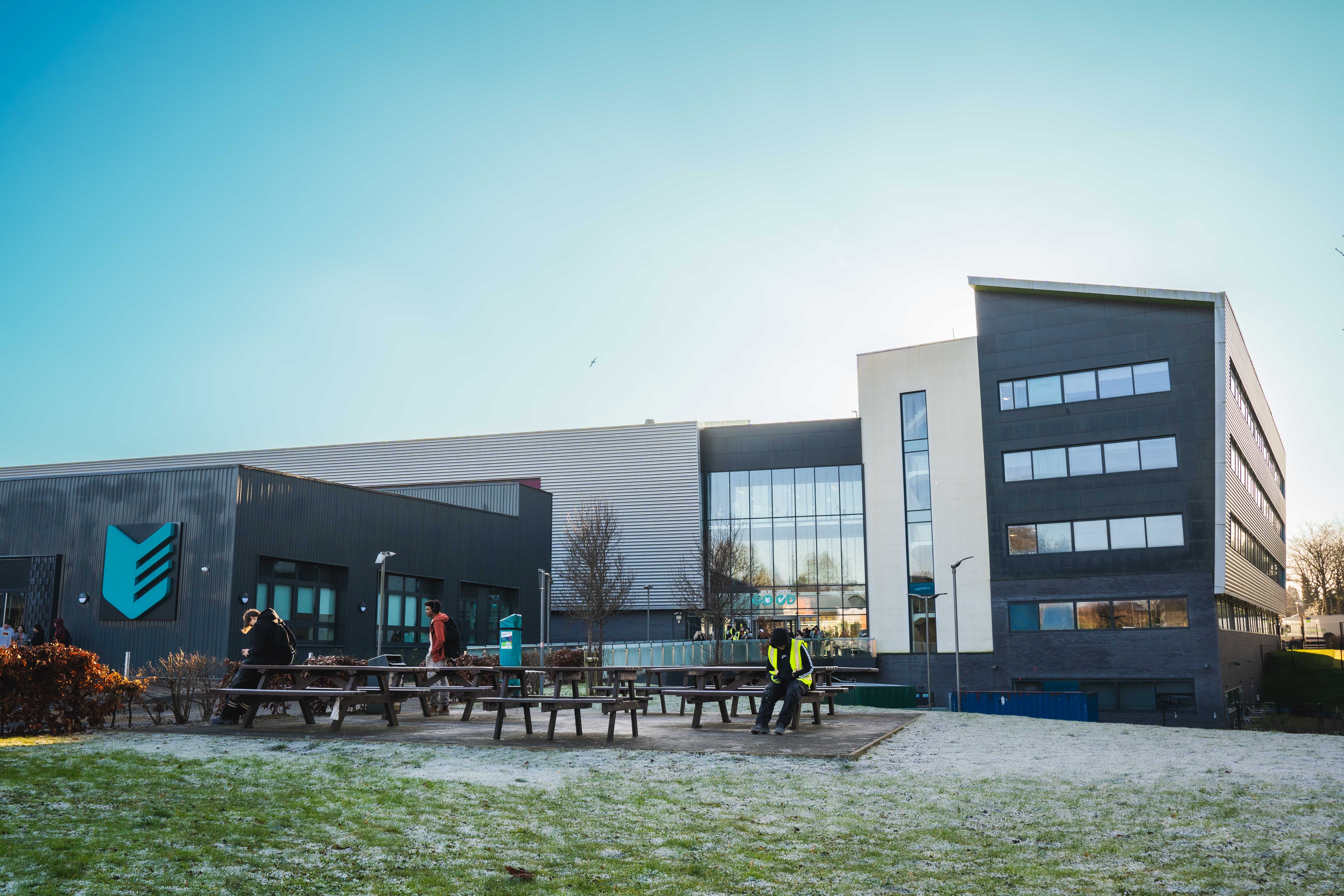 An external shot of our Basford campus in the morning