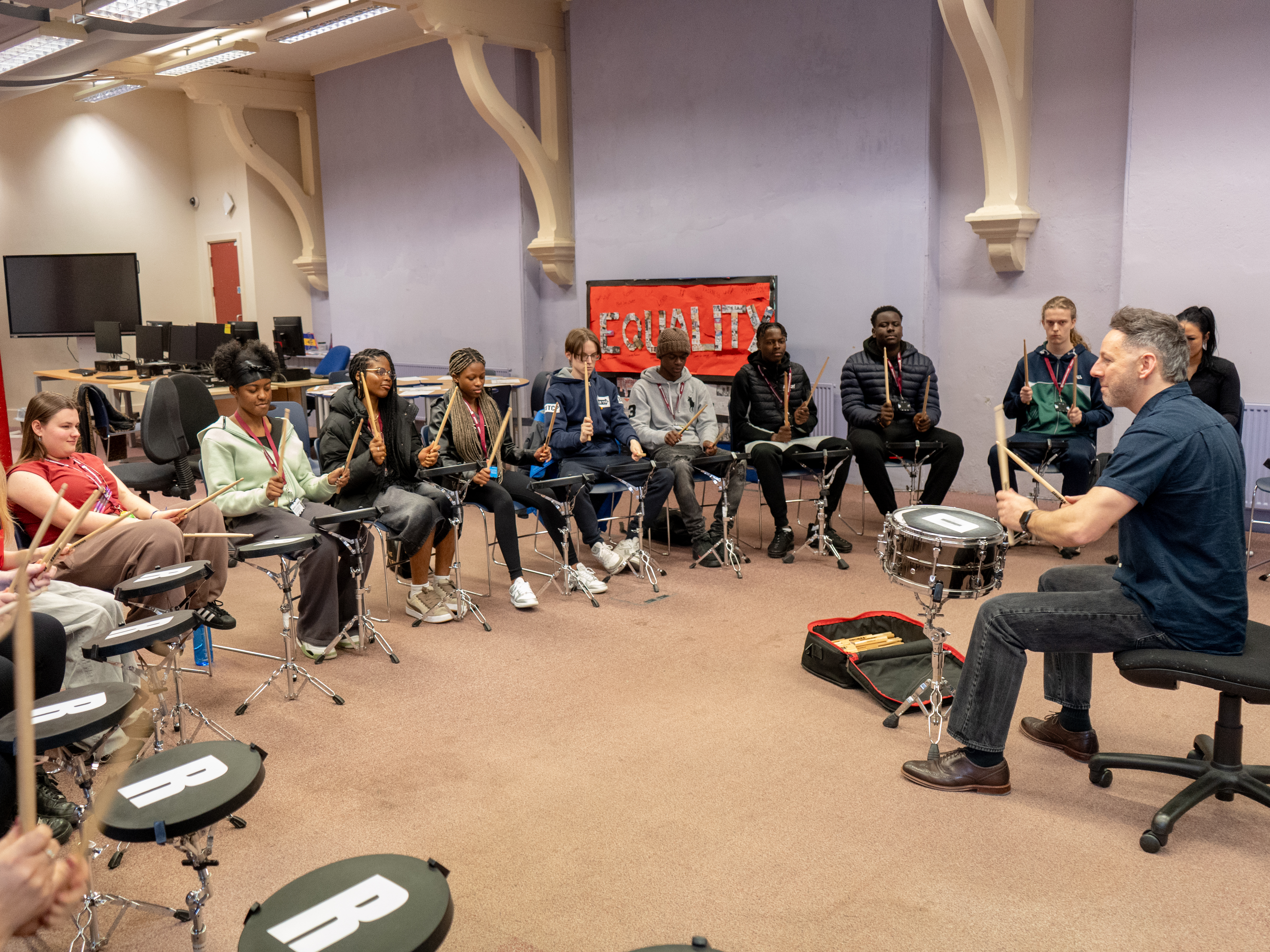 Adams - drumming session