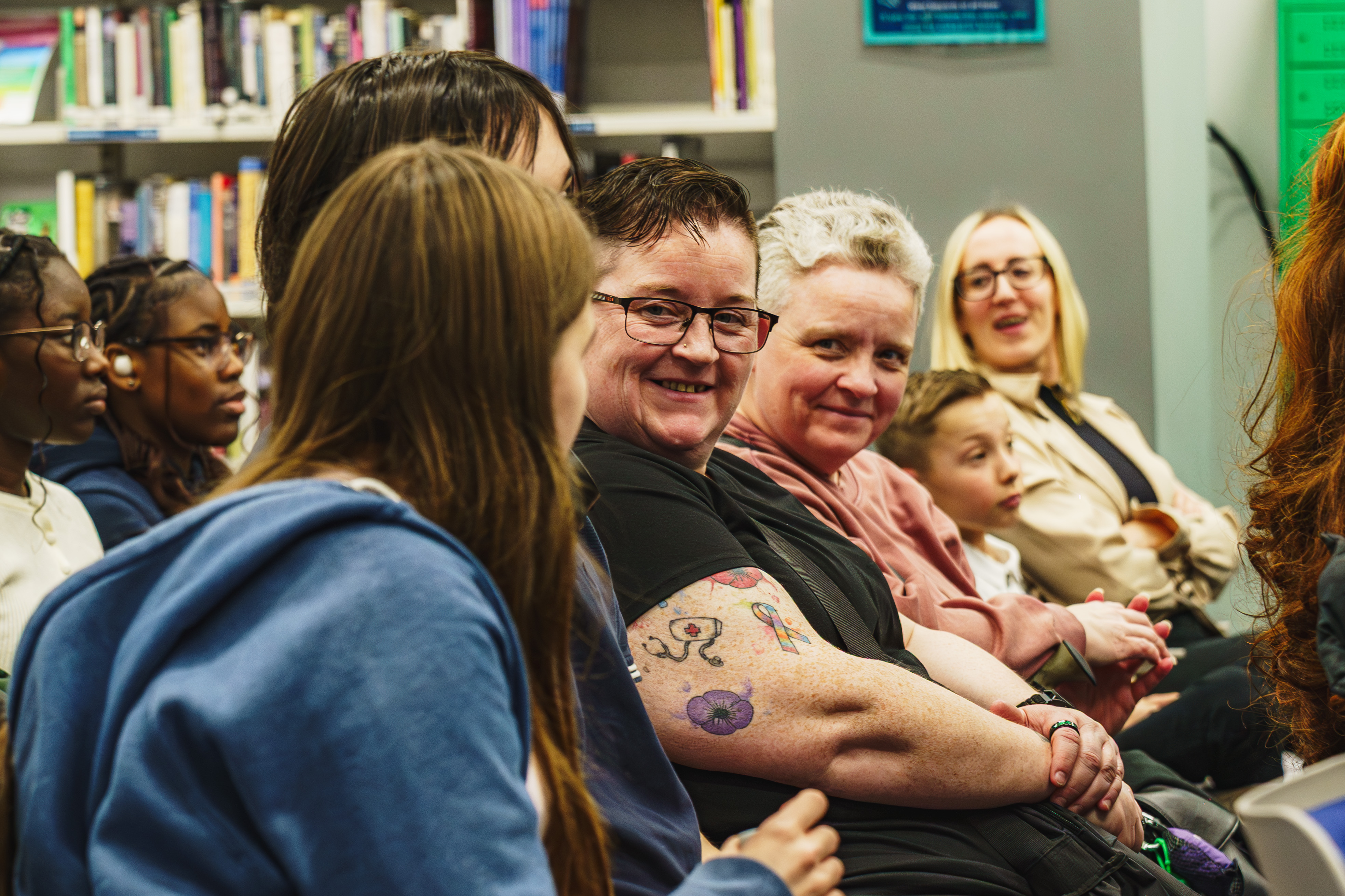 Family and friends enjoying Strive graduation