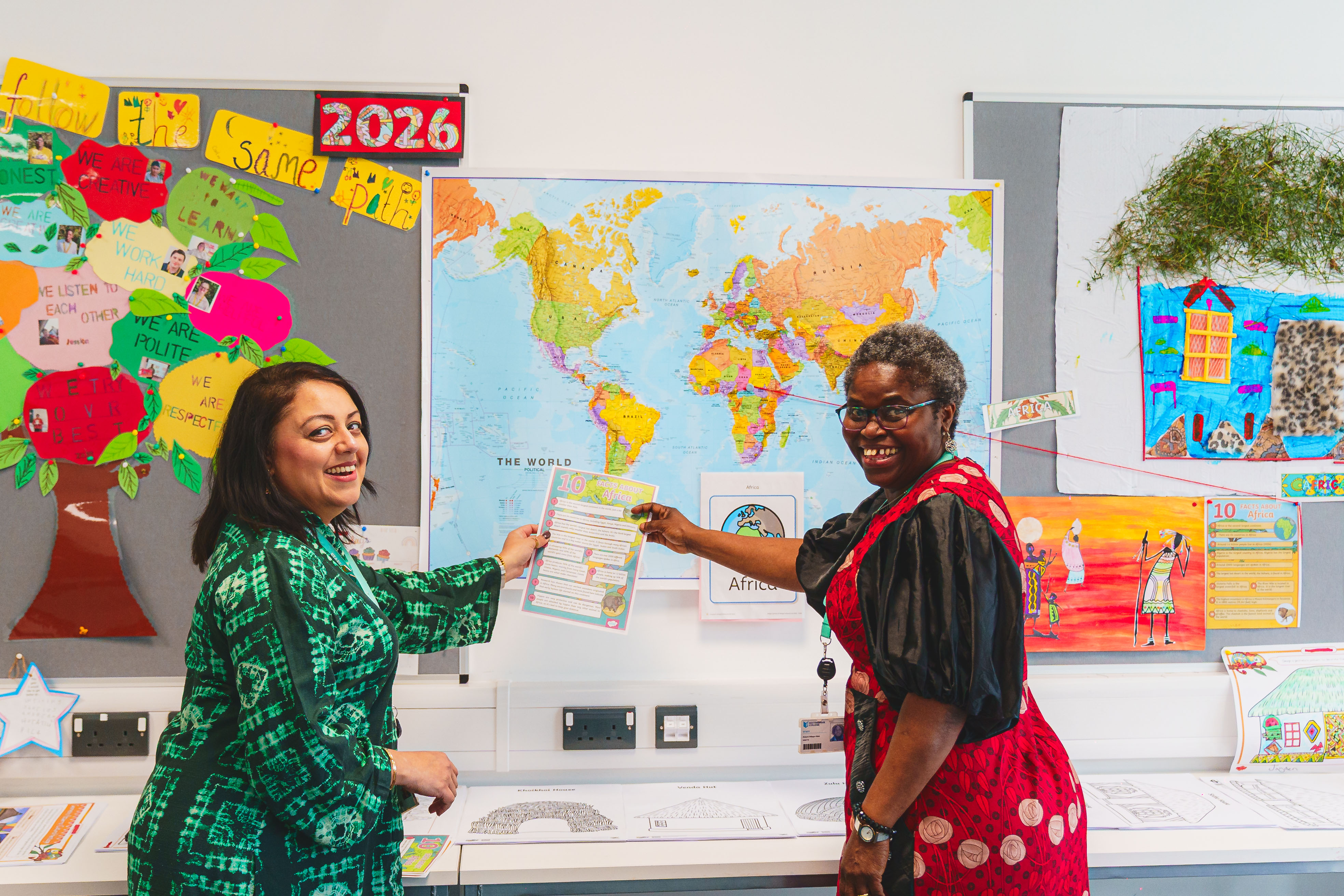 Basford - The Gateway staff presenting with a map