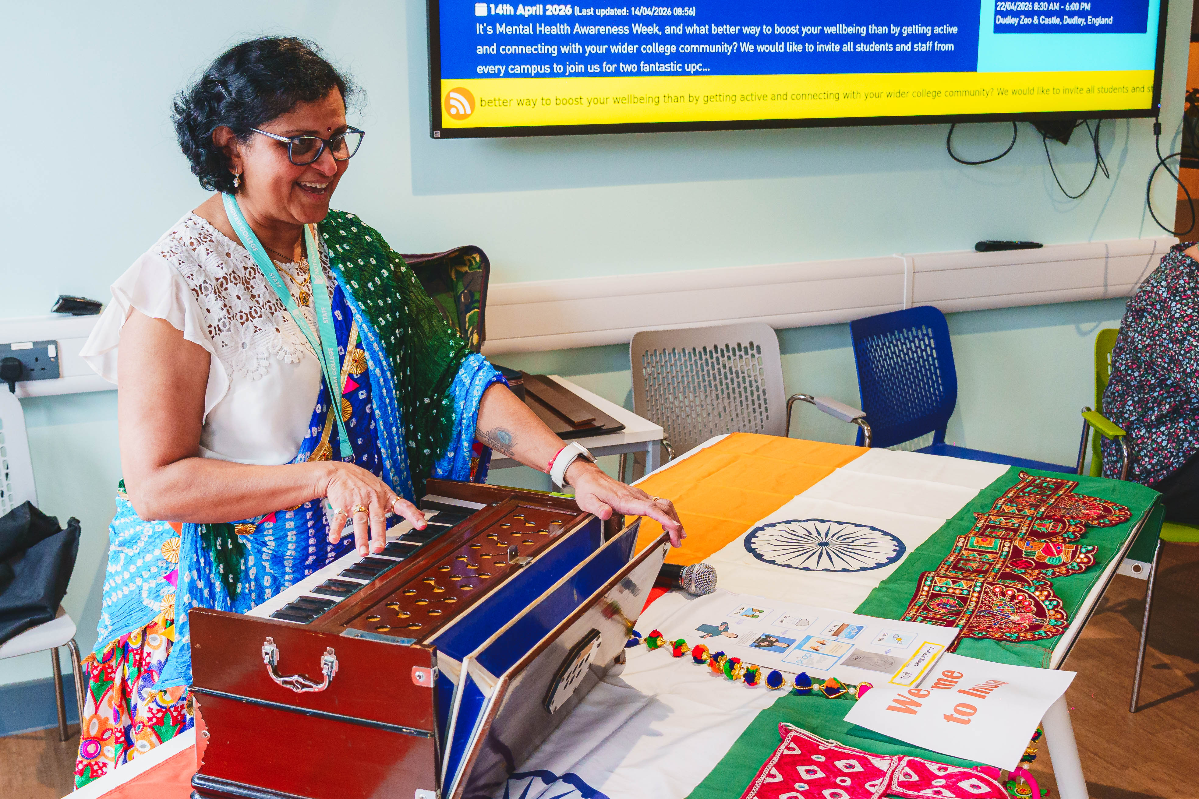Basford - The Gateway staff showing cultural items