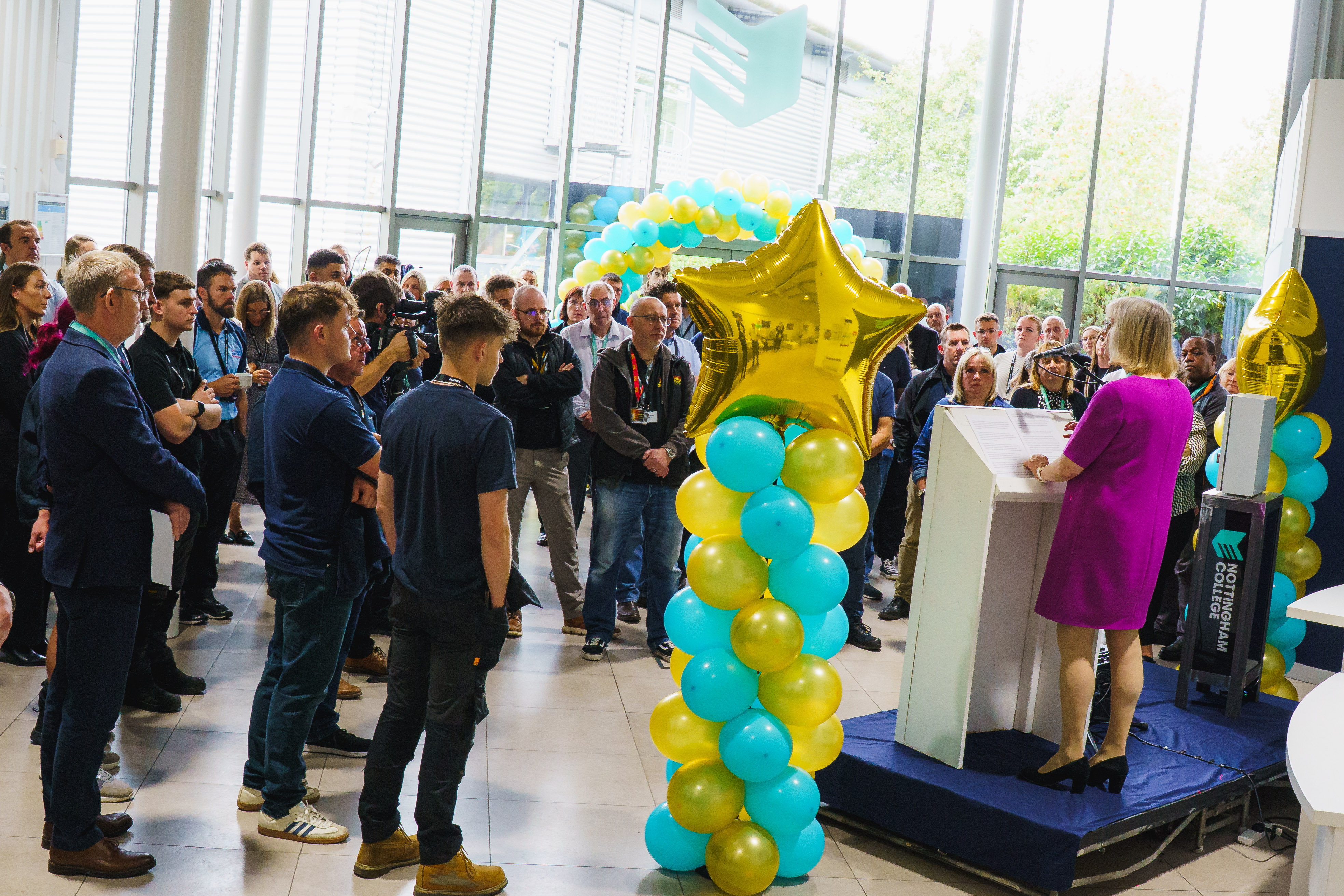 Crowd at the Engineering and Electrical Centre