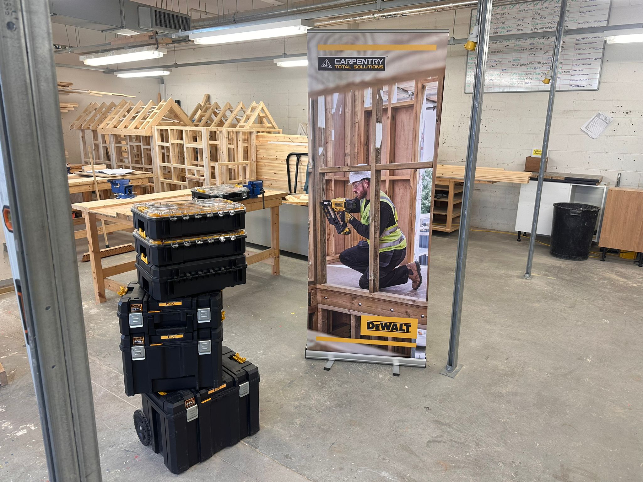 DeWalt trainers demonstrating and displaying equipment