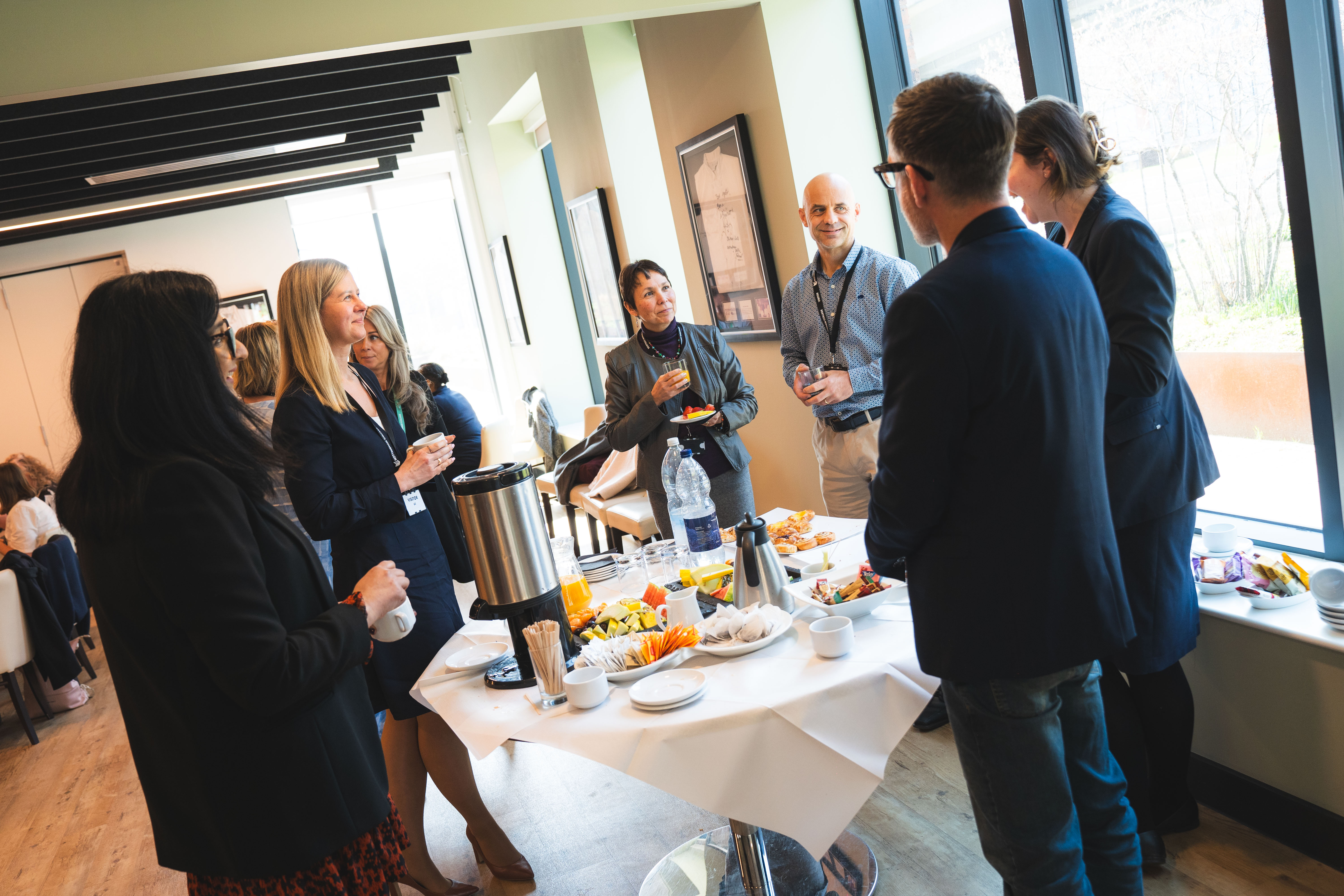 A group of industry professionals discussing their industry