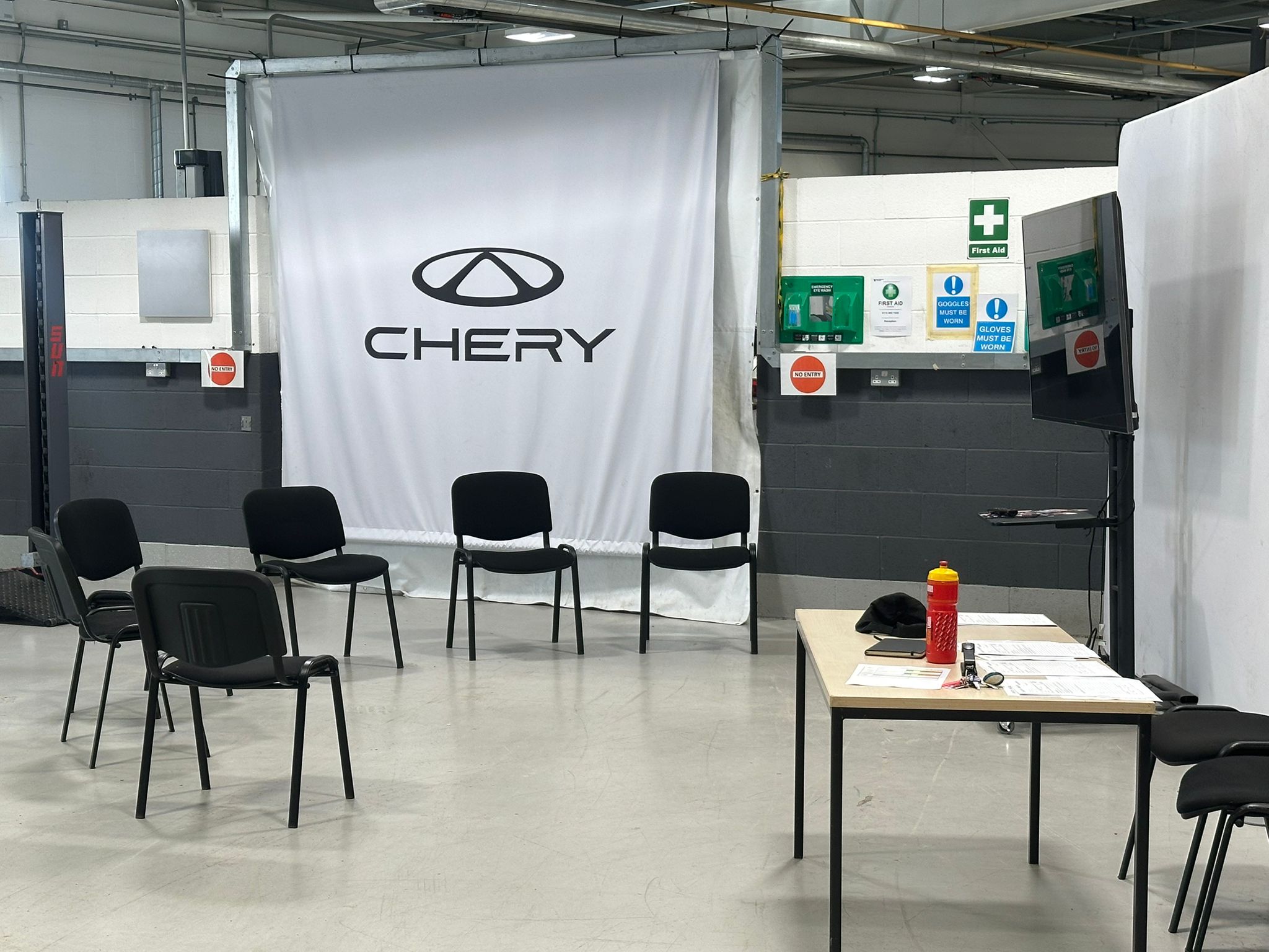 Presentation area for skills competition