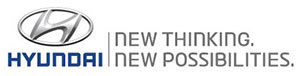 The Hyundai logo with 'new thinking, new possibilities' strapline
