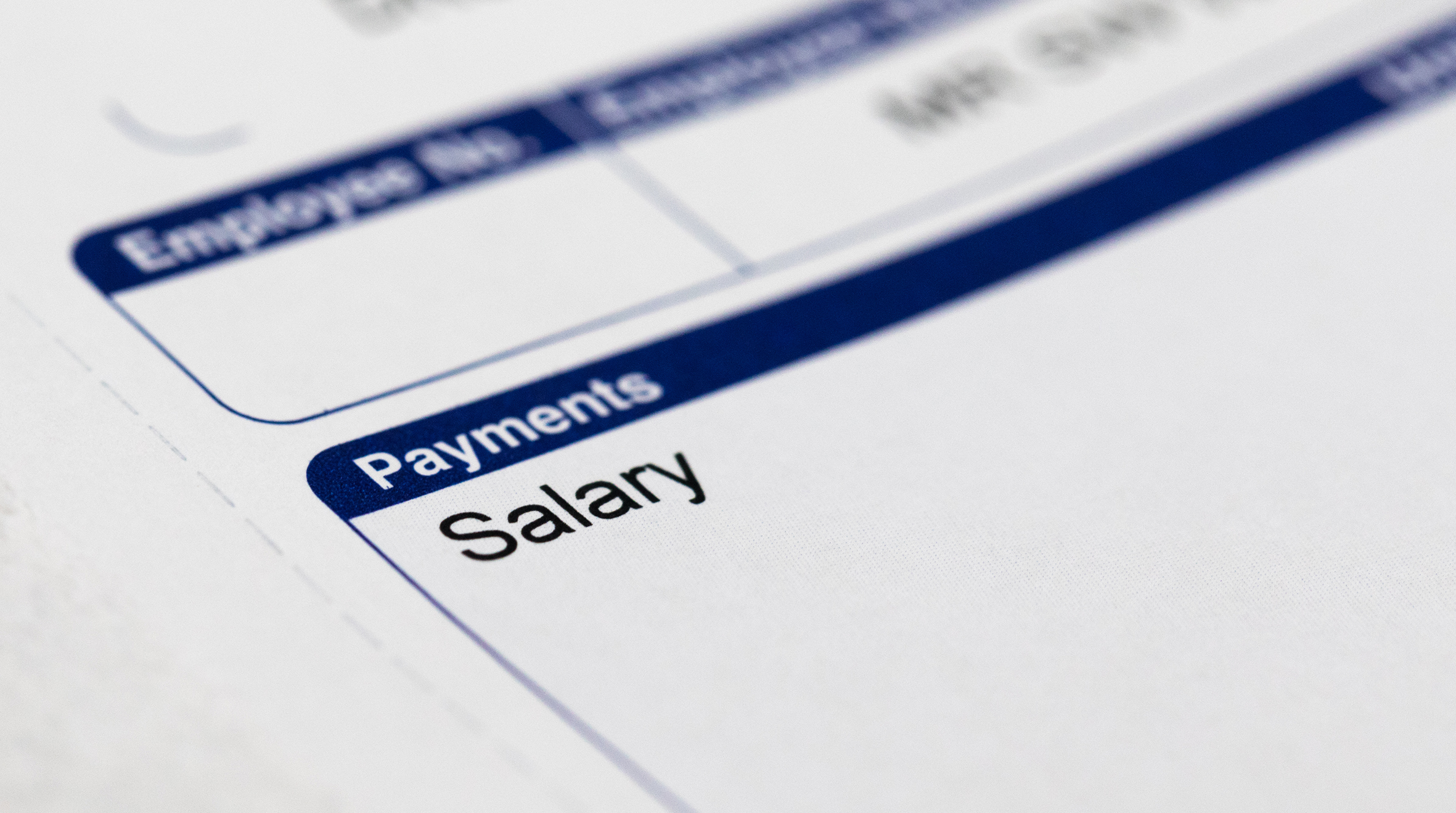 Image of a pay-slip that says 'Salary'