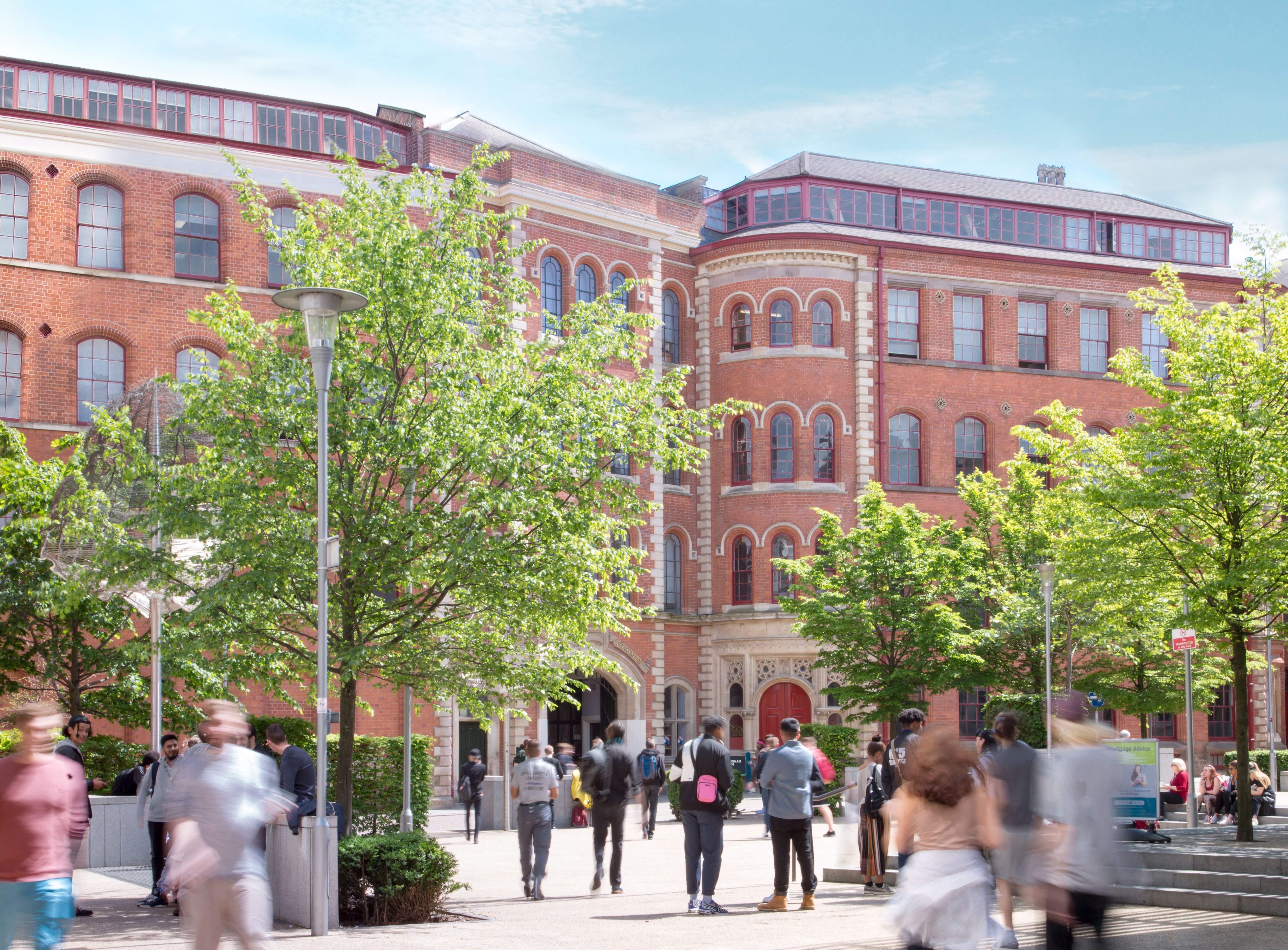 Courtyard outside Nottingham College Adams Campus