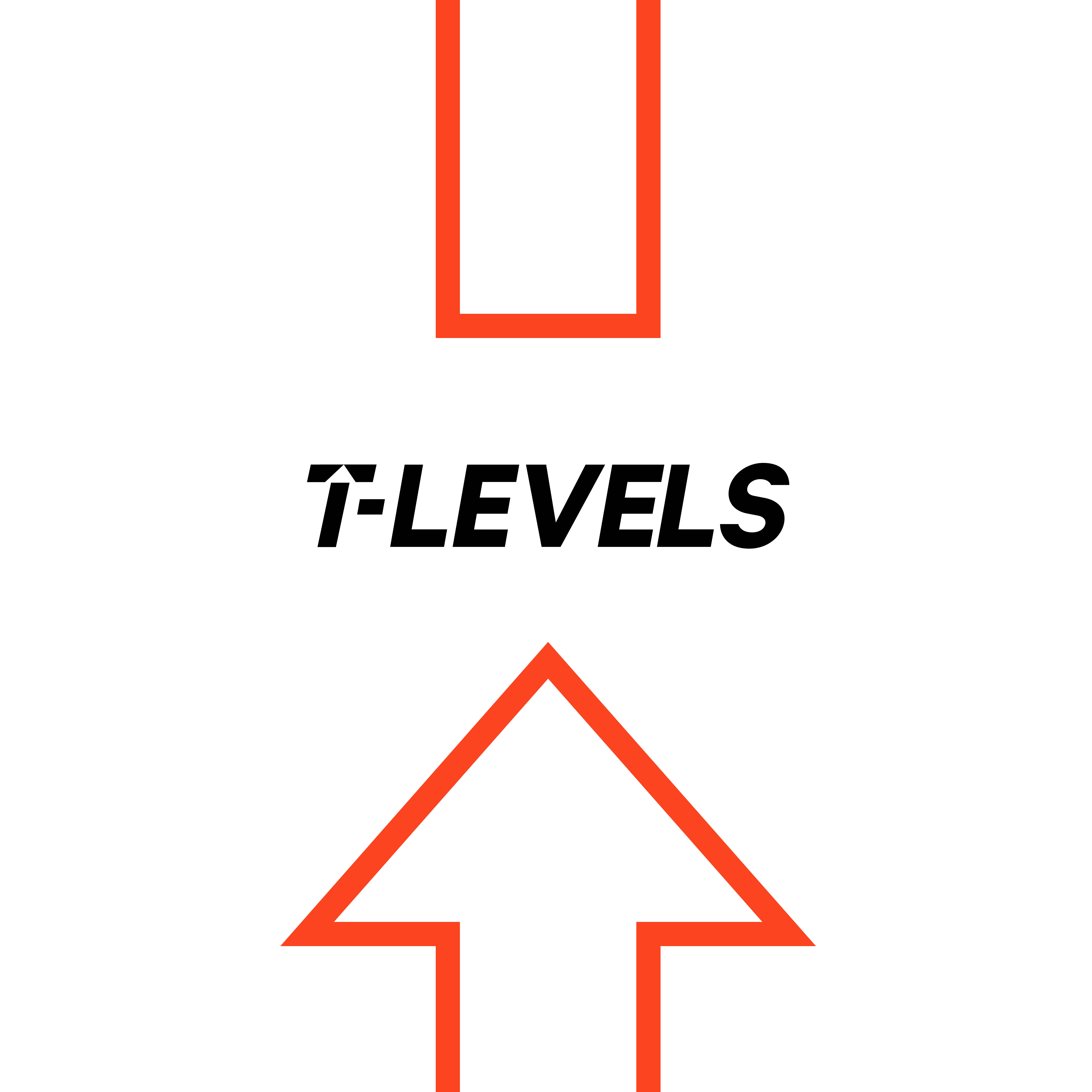 T Levels Social Media Image Red Arrow