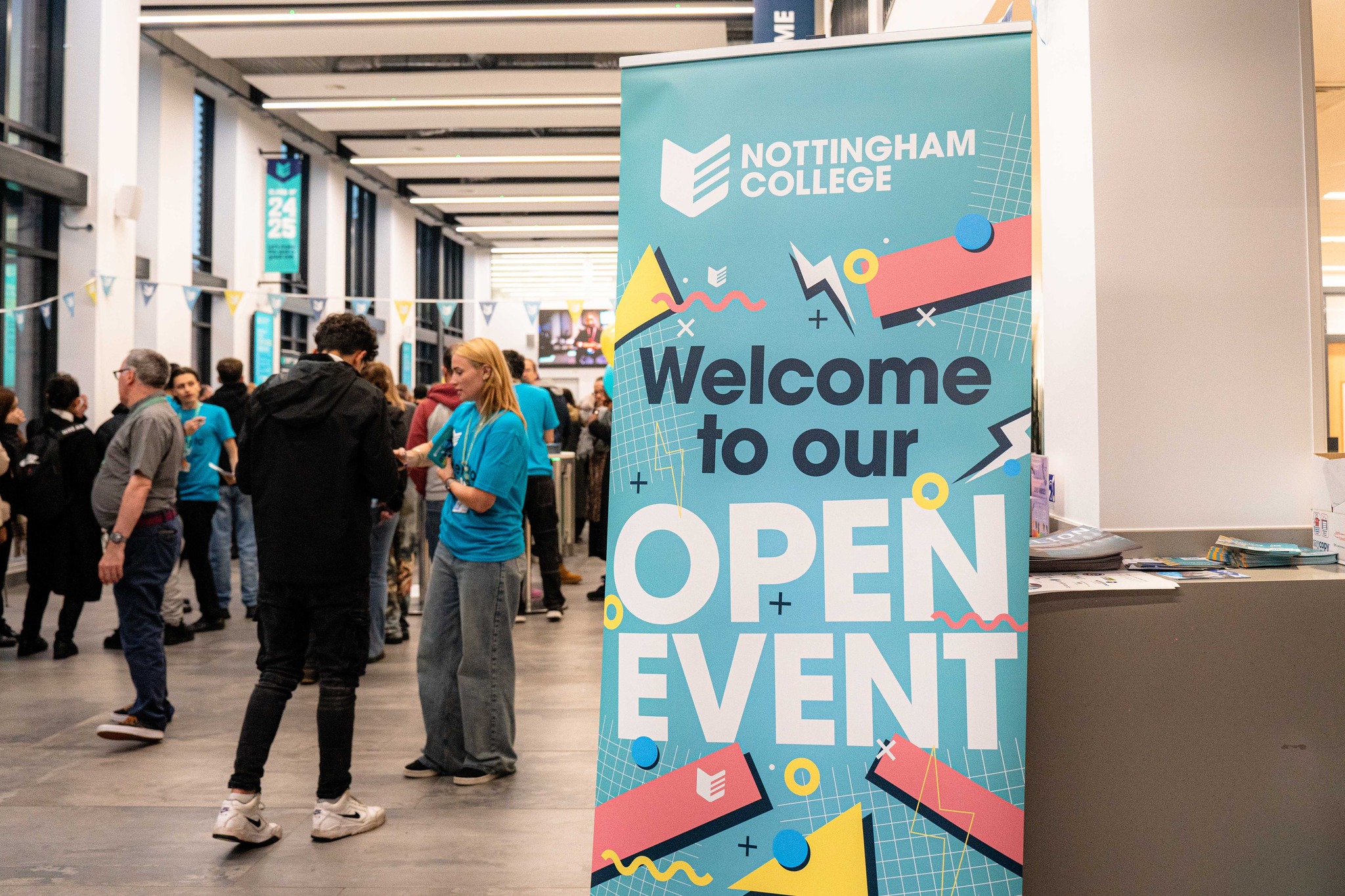 Visitors at an Open Evening.