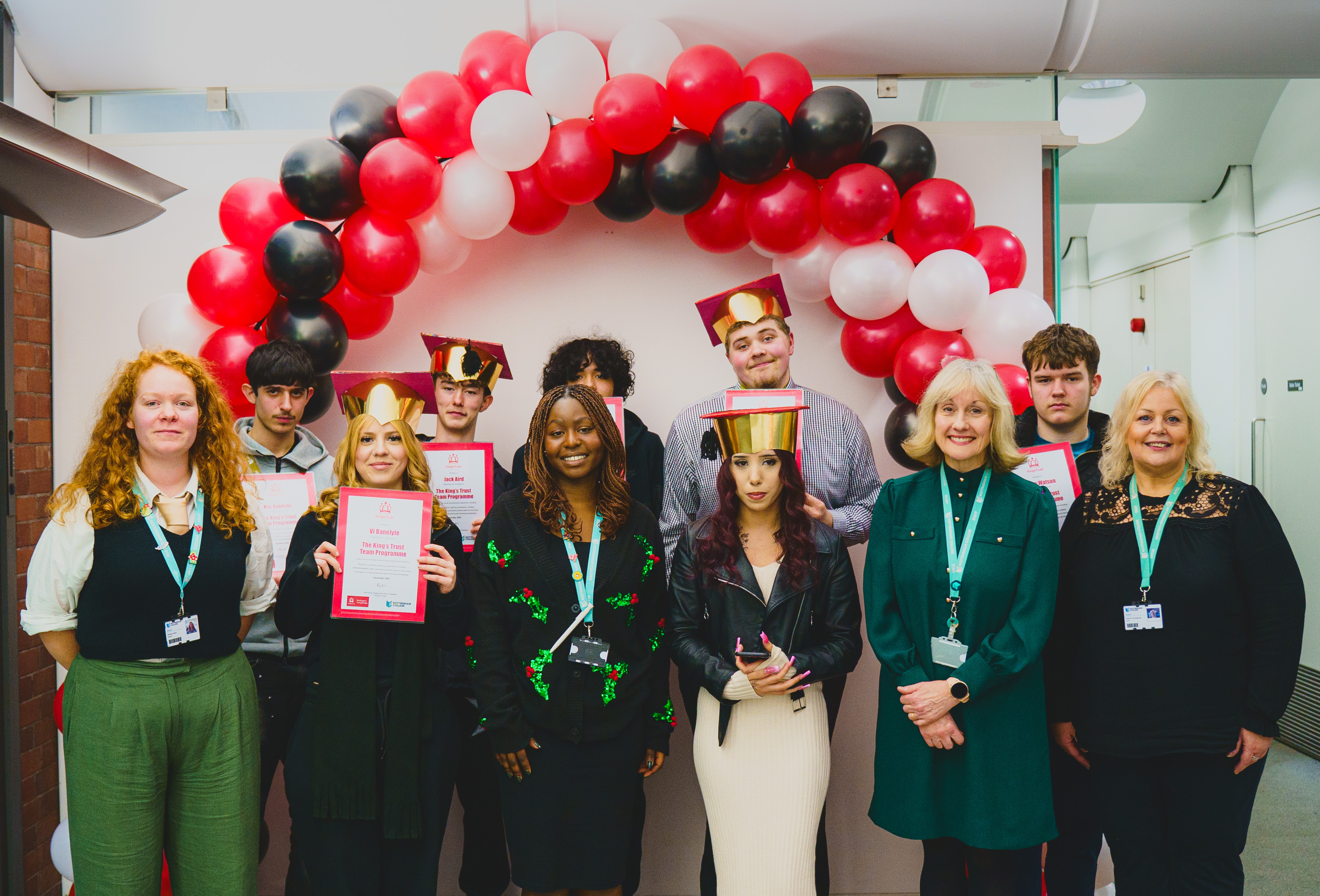 Graduation cohort with tutors adn Janet Smith