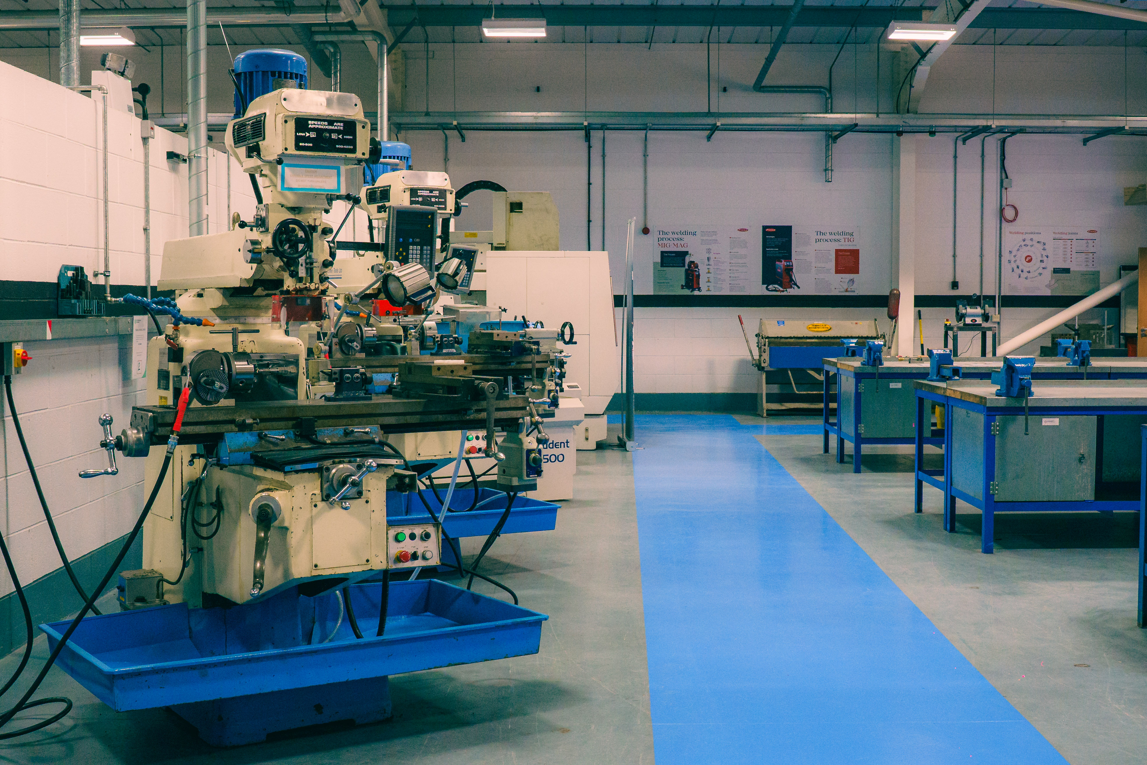 Machinery inside the Engineering and Electrical centre