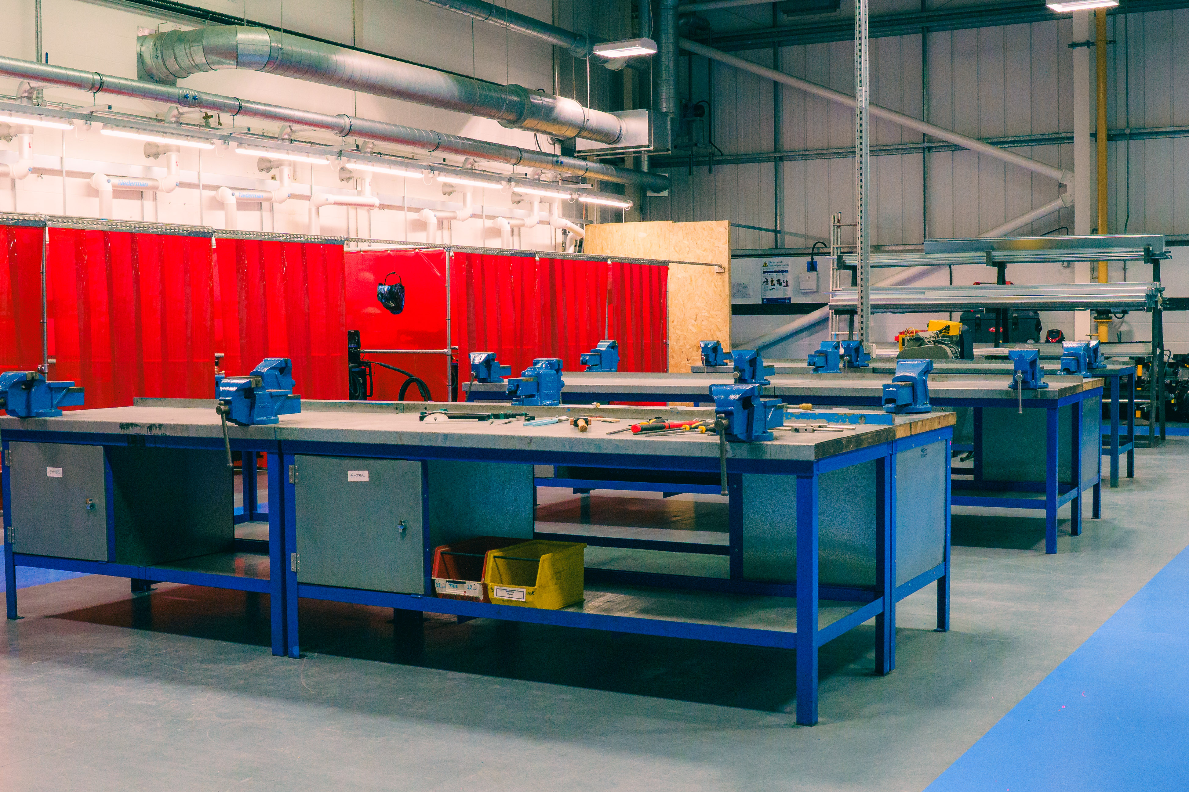 Workbenches in the Engineering and Electrical centre