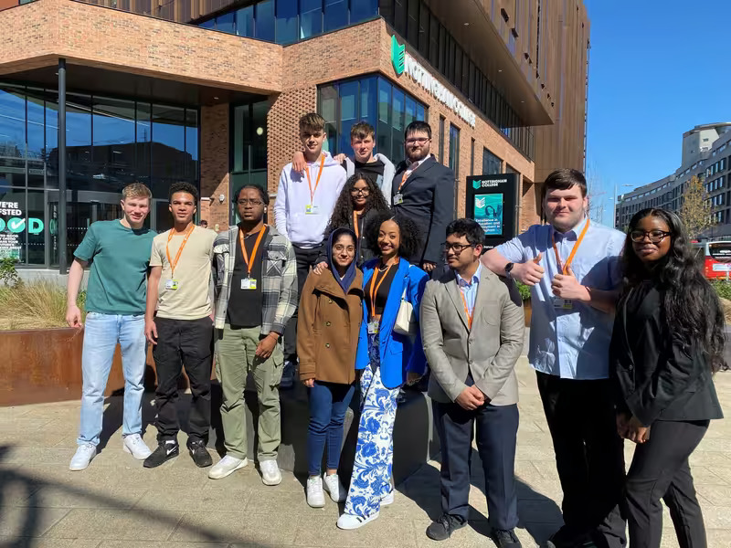 Group Photo of Nottingham College Students