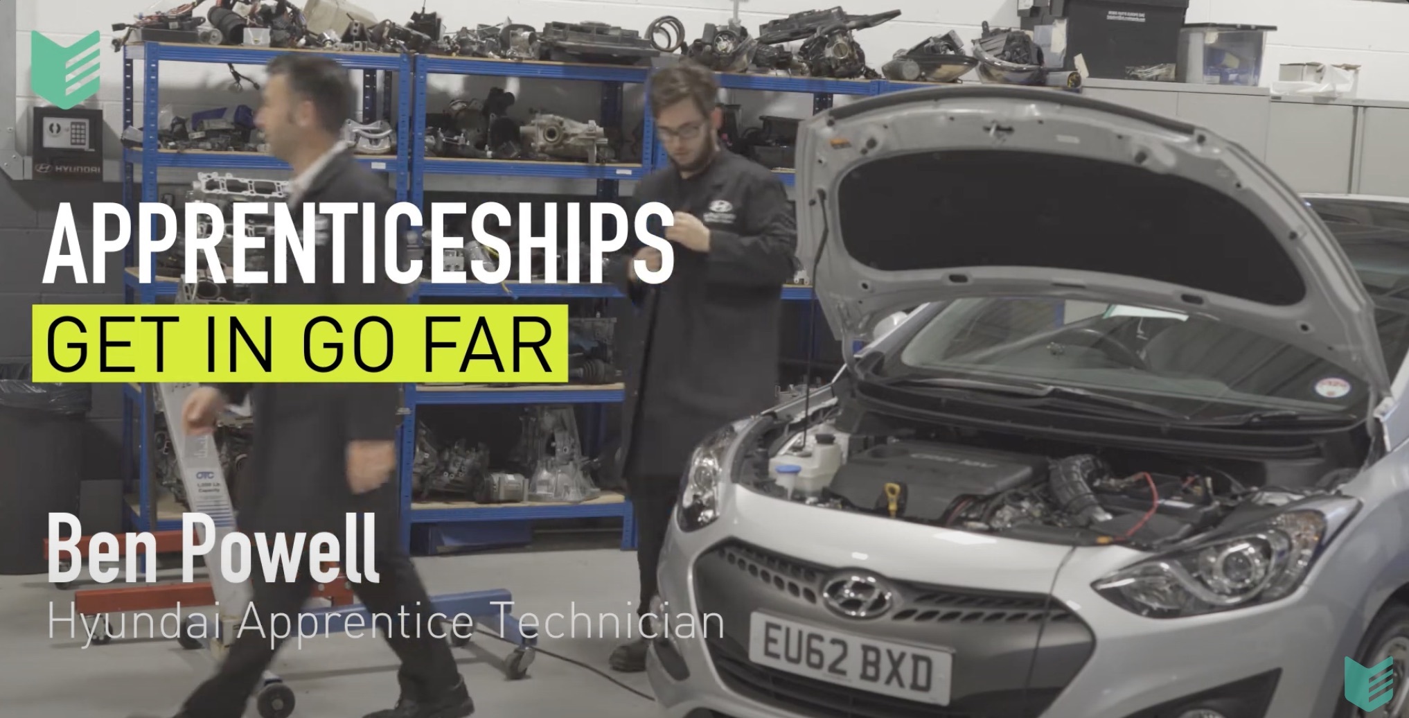 Apprenticeships get in go far with Ben Powell, a Hyundai apprentice.