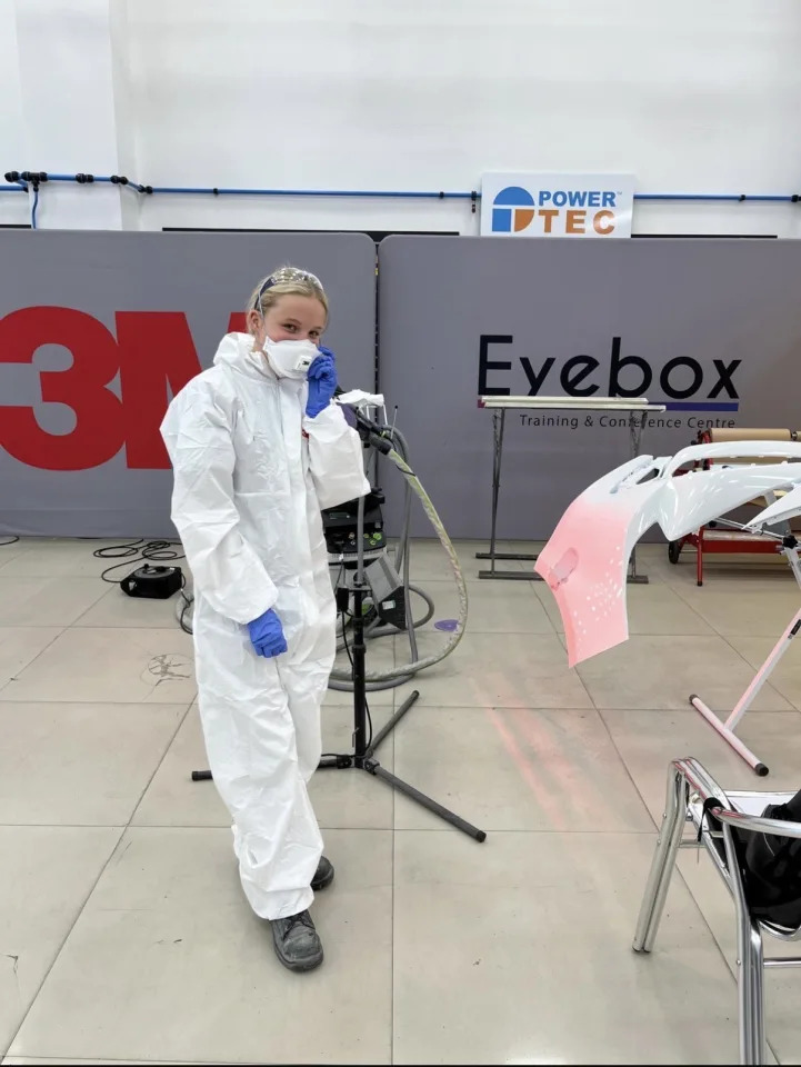 Lucy at the Coventry heat of WordSkills UK