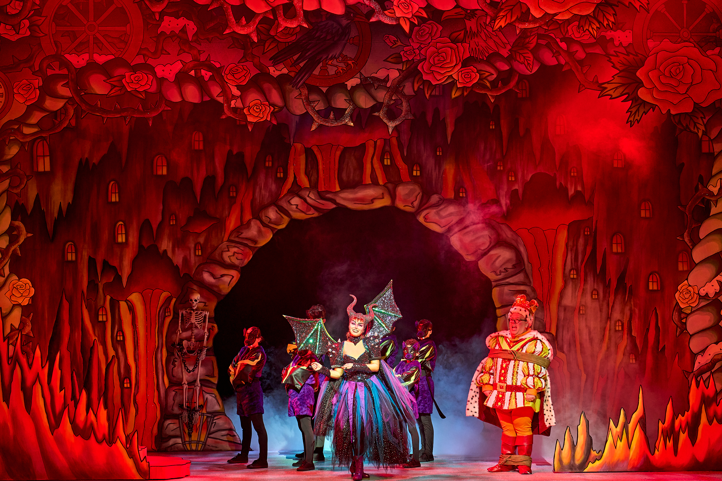 Cast on stage at Sleeping Beauty