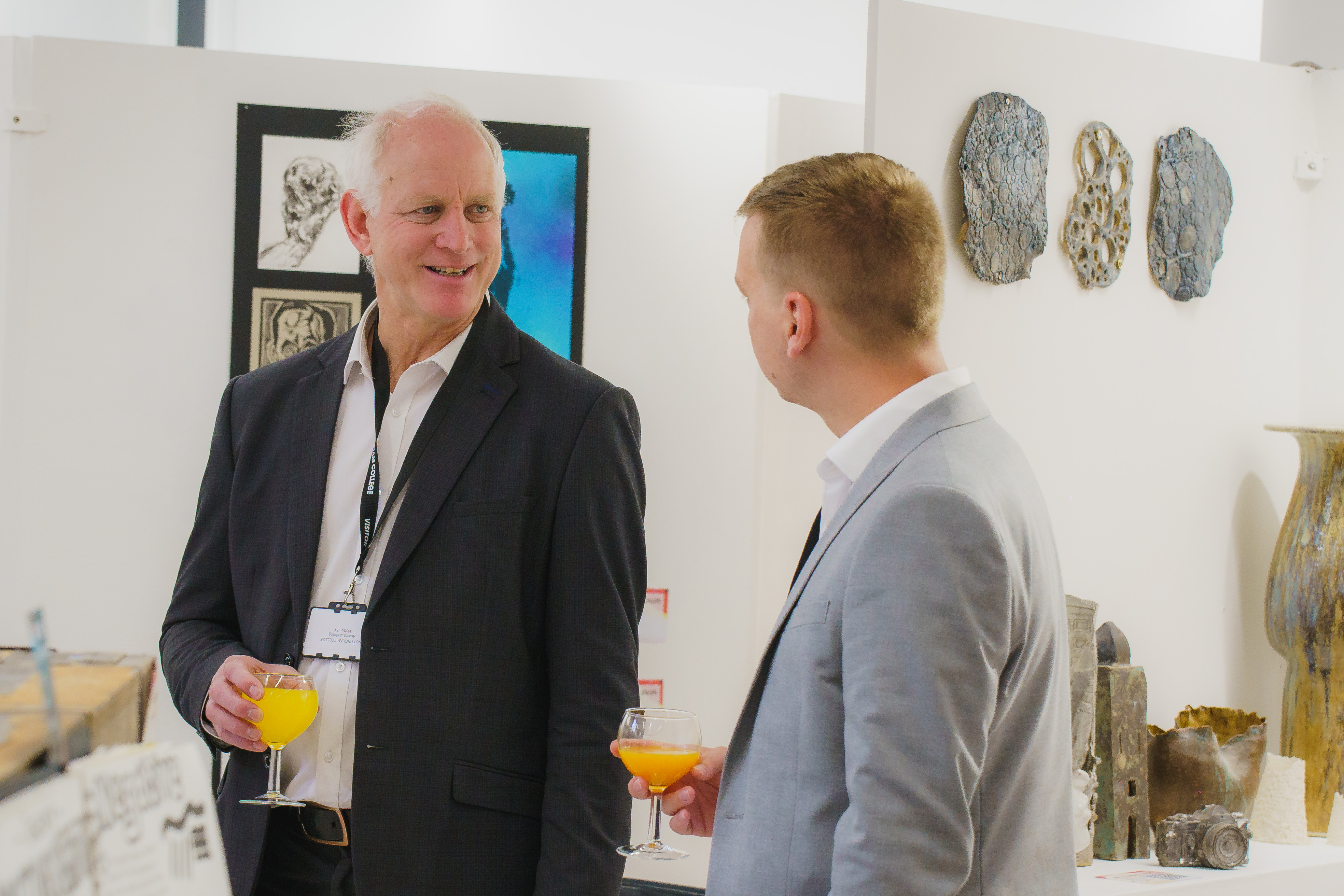 Employers talking in Stoney Street art gallery