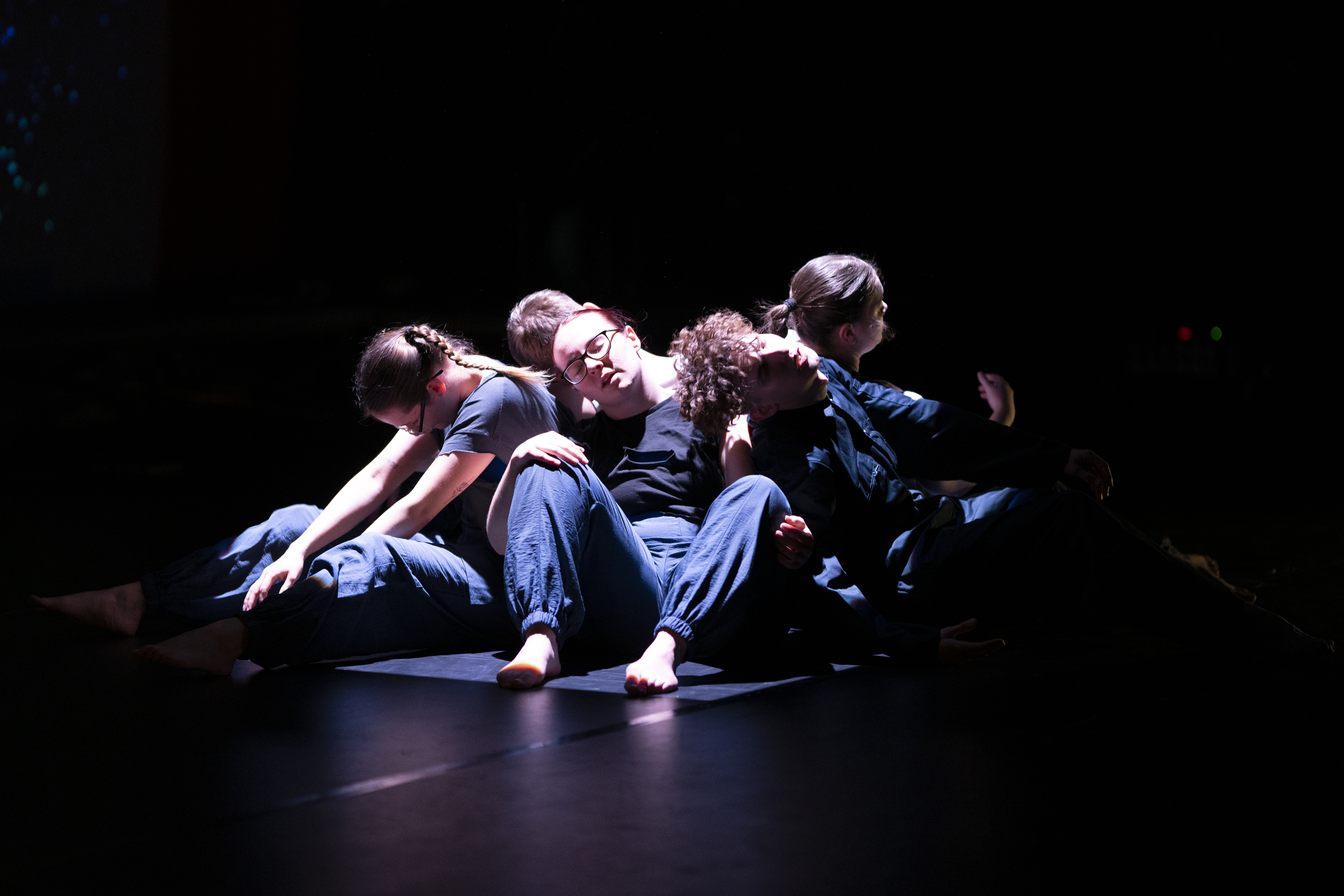 Students performing a dance