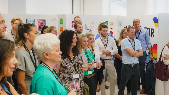 Employers gathered in Stoney Street art gallery