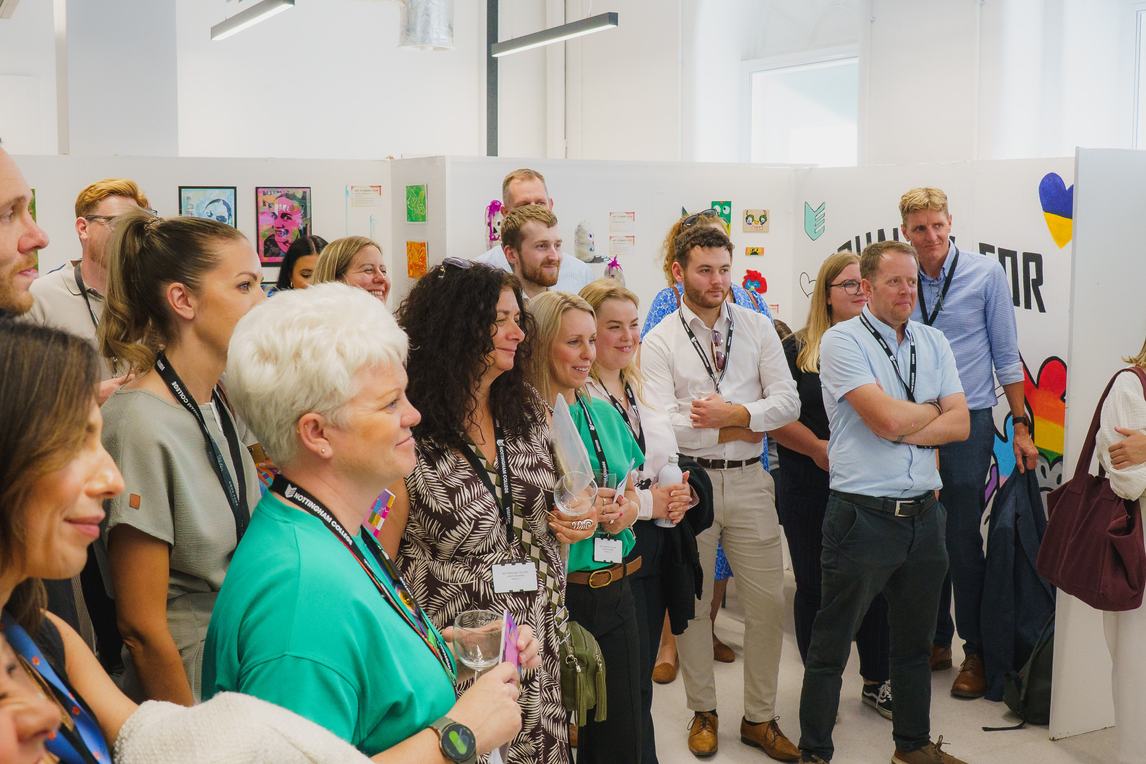 Employers gathered in Stoney Street art gallery