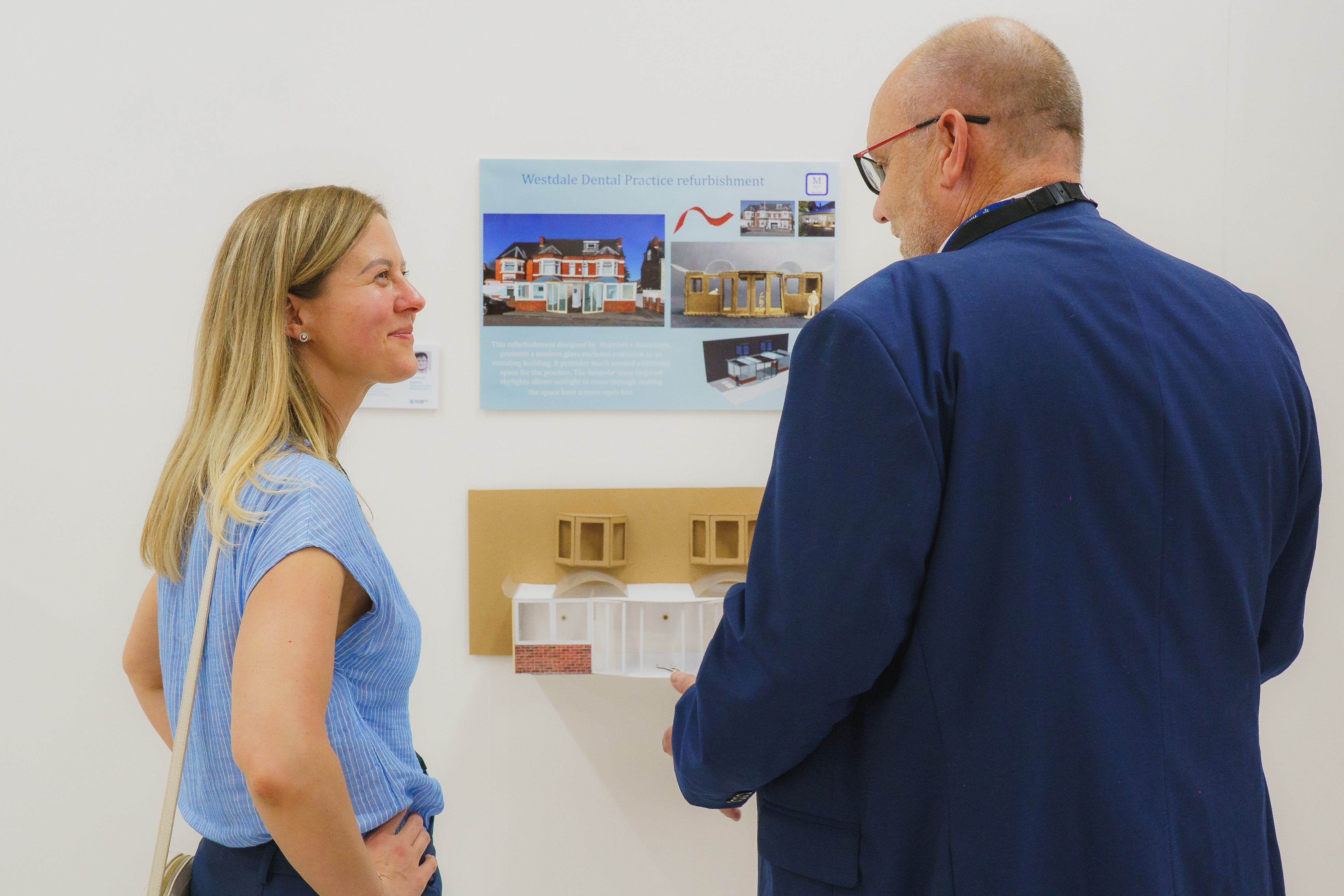 Employers talking in Stoney Street art gallery