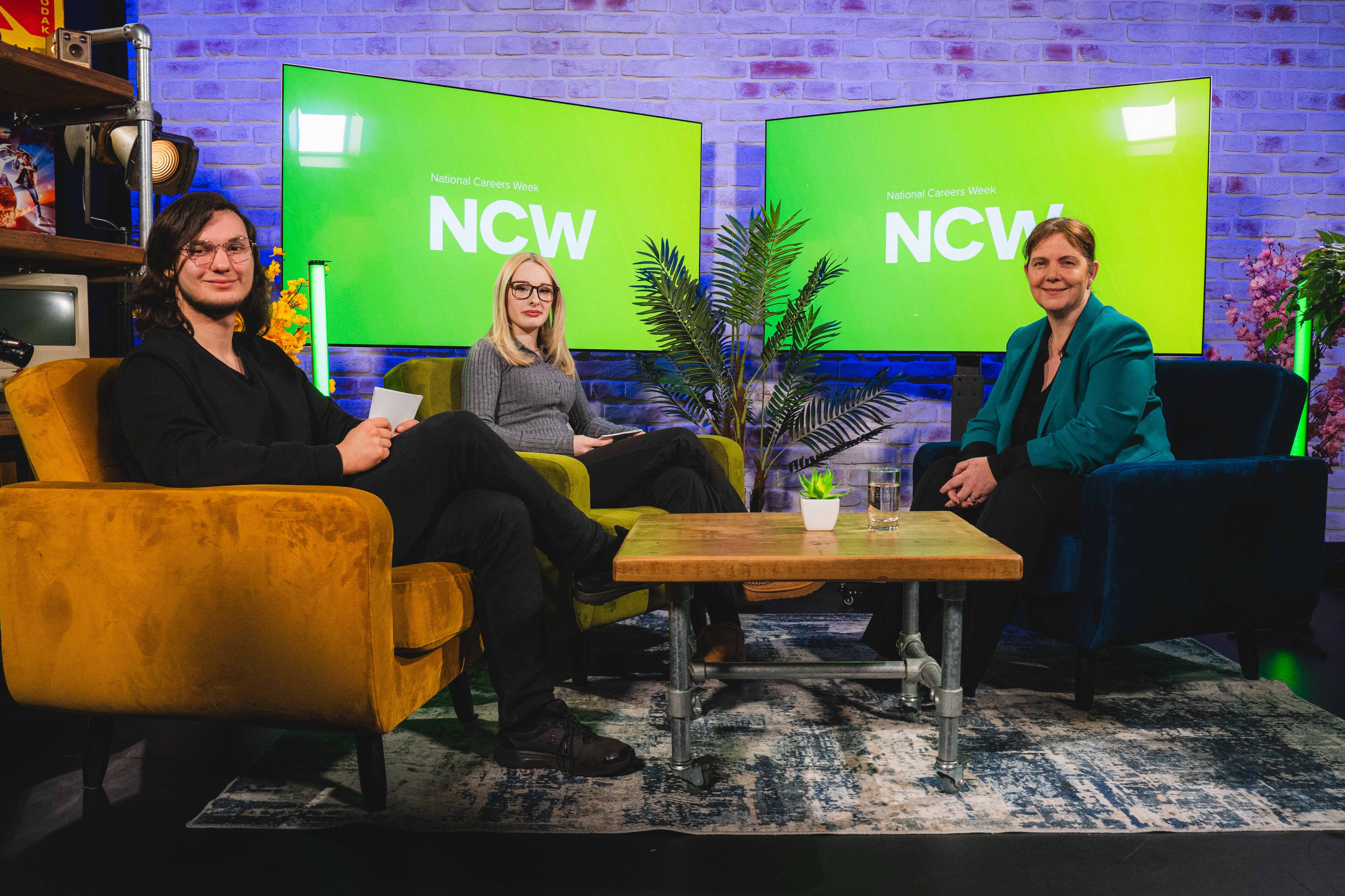 Mayor of East Midlands with media students