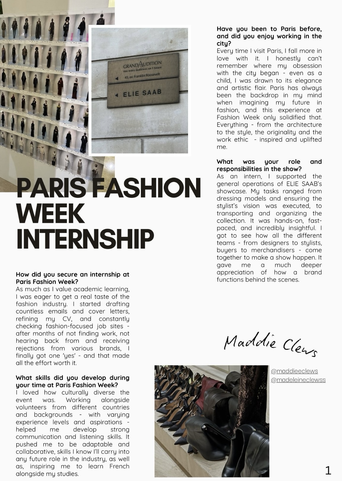 Paris Fashion Week - Maddie Clews