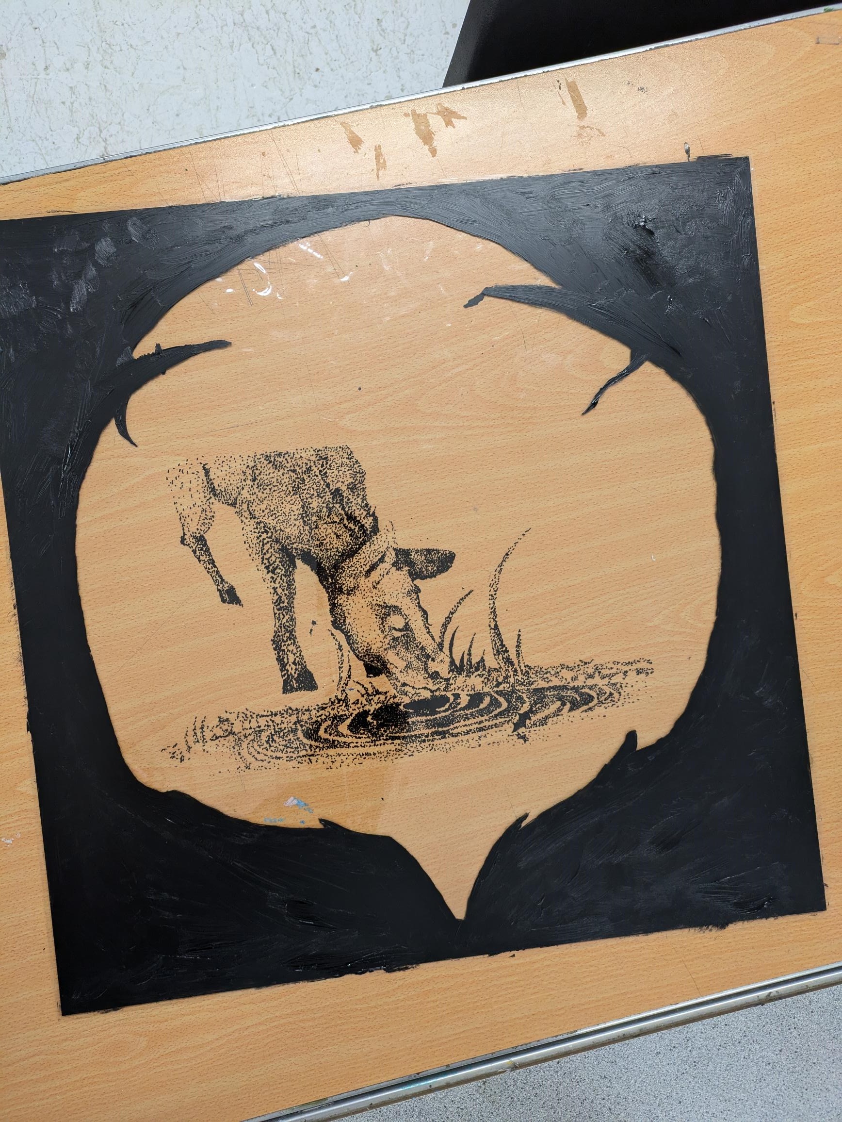 Black and white drawing