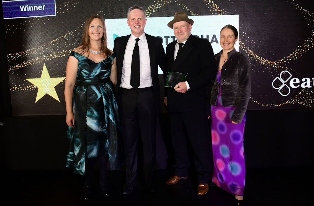 Andy Comyn and Matt Bunn at the Green Gown Awards, accepting an award on behalf of Nottingham College for Awards’ ‘Sustainability Institutions of the Year’!