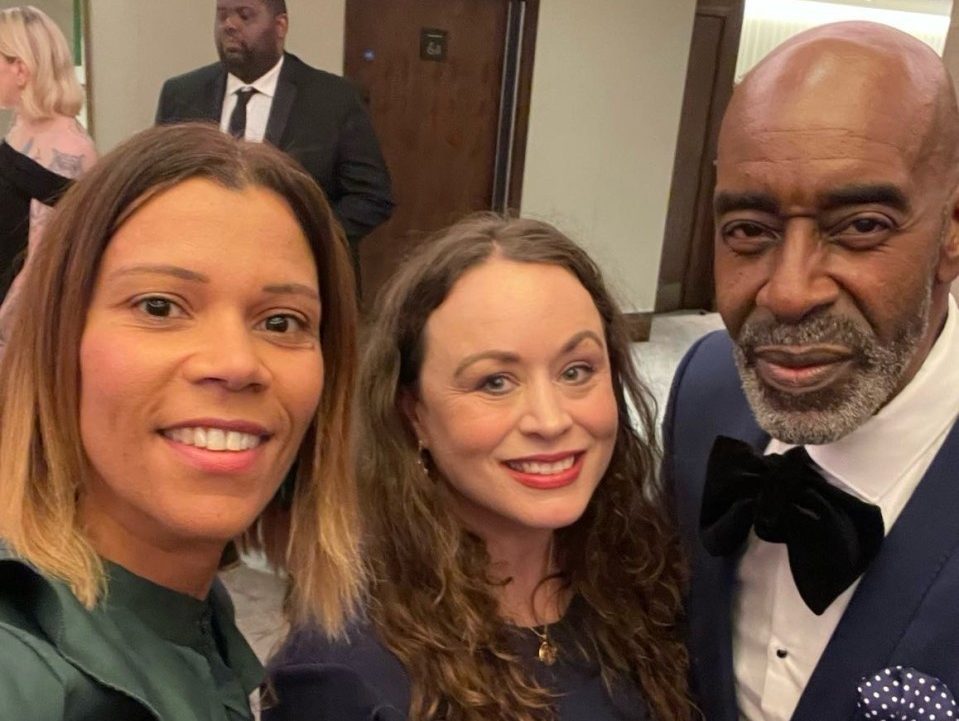 Zoe Cutter at Social Mobility awards representing the Strive programme