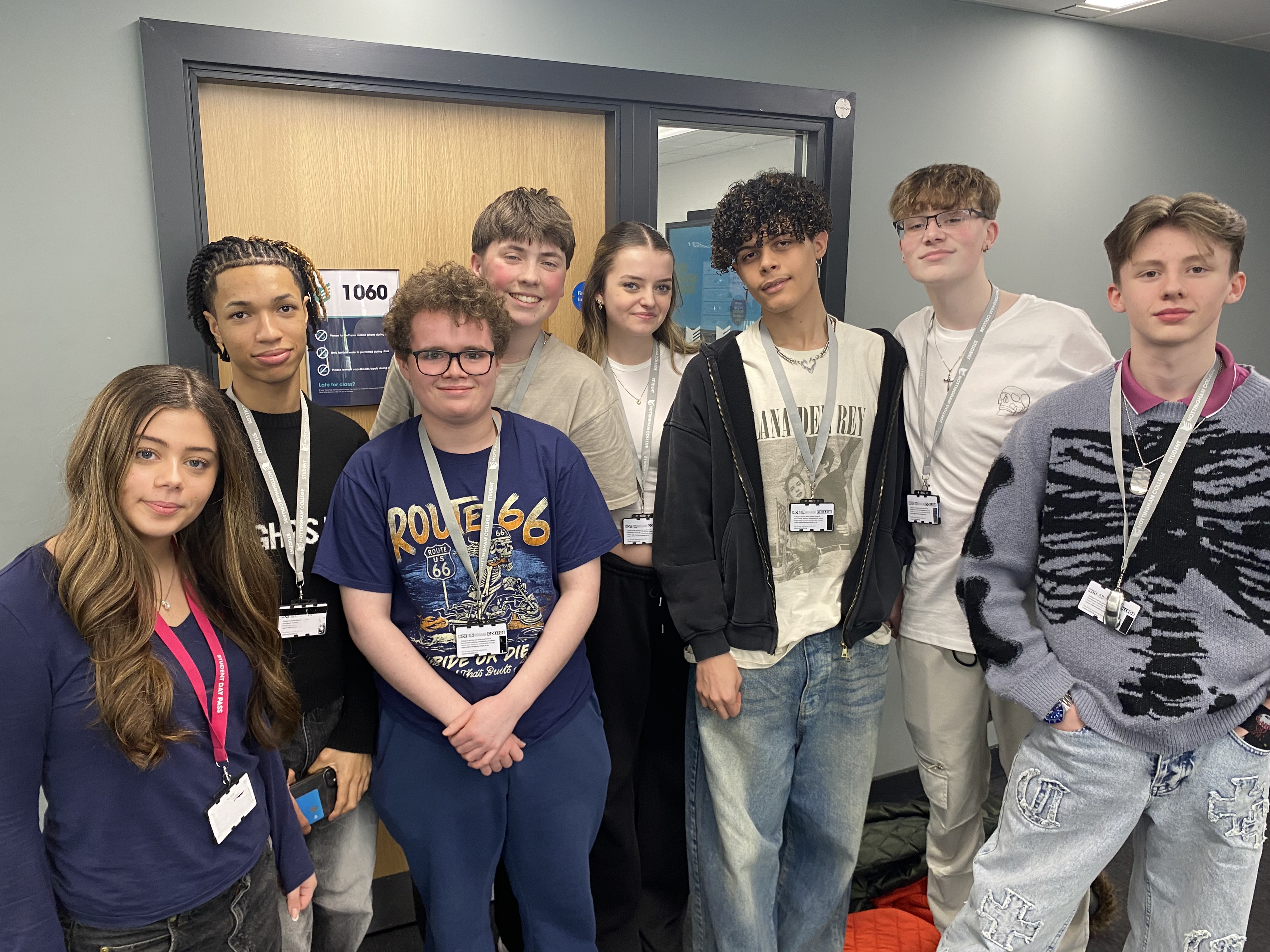 Group of students smiling at the camera