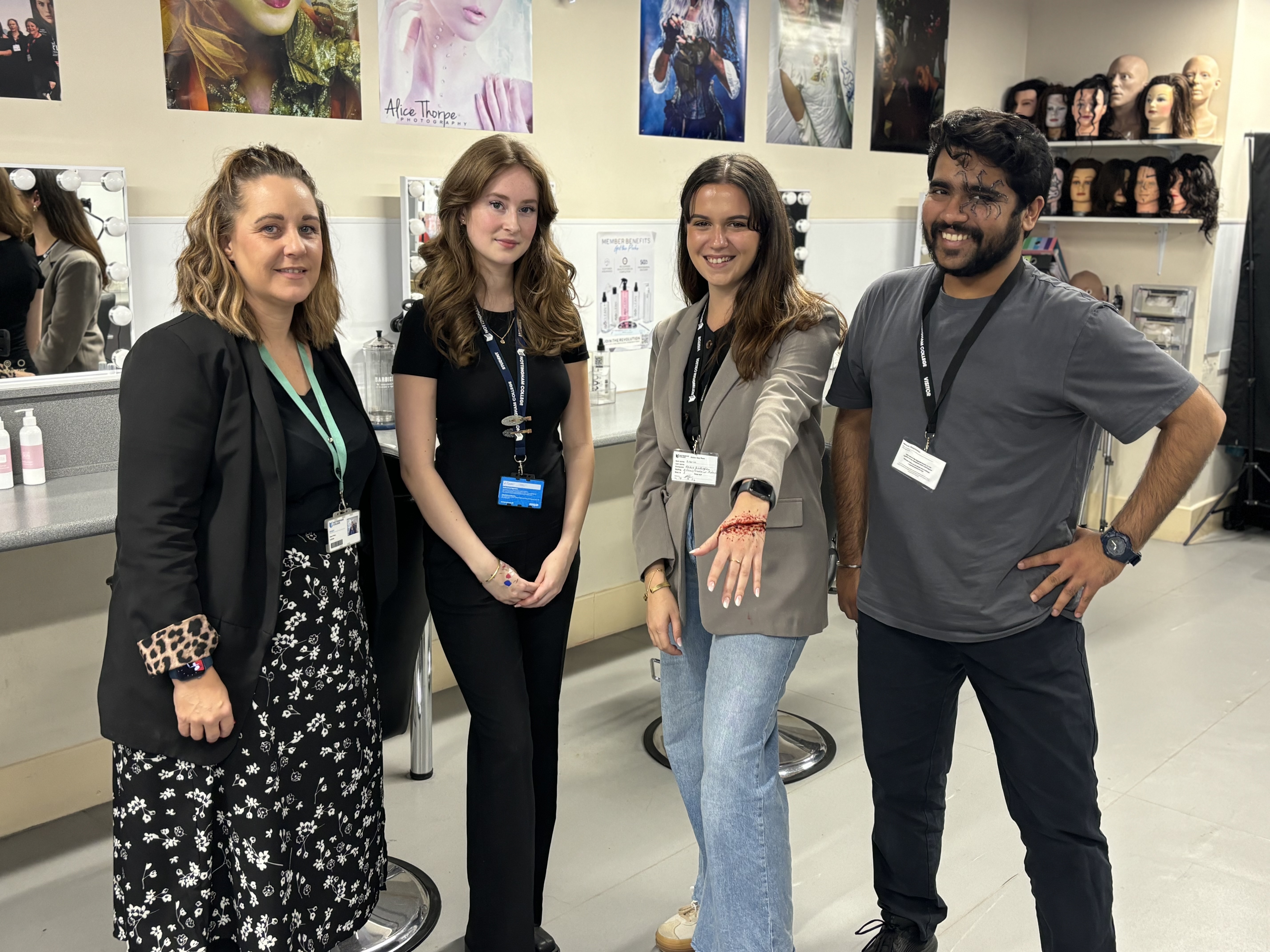 Students and staff from the BBC