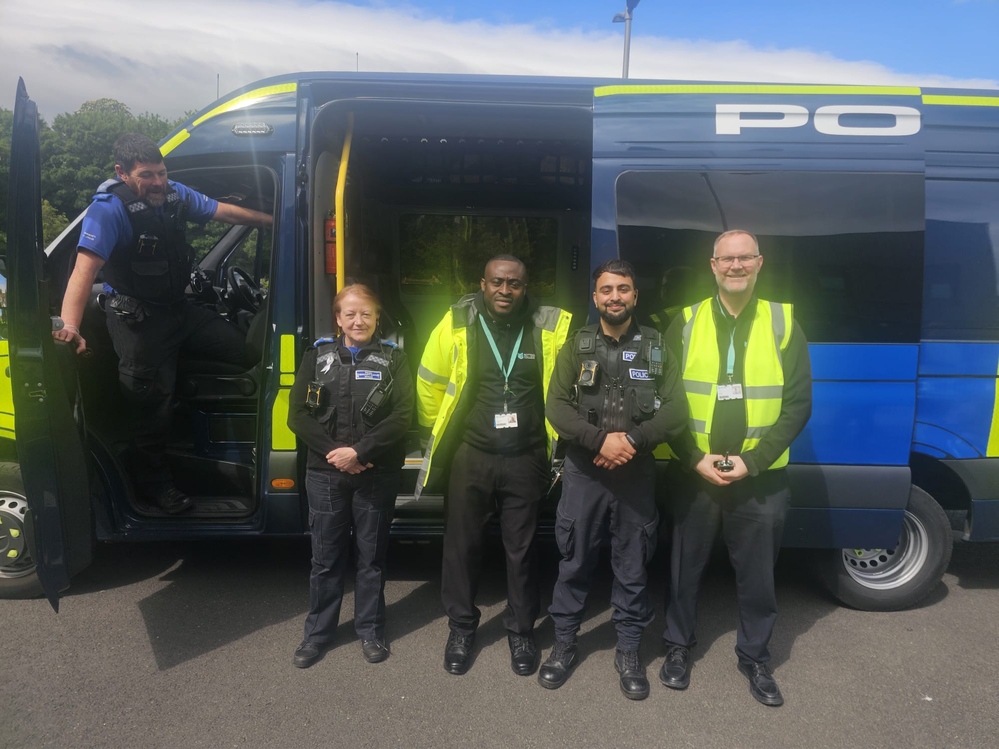 Security Team Leader Marc West and Security Officer MS local police