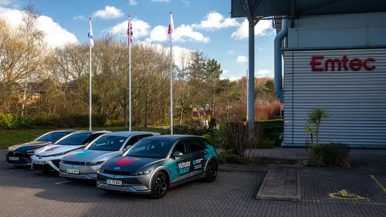 4 Electric vehicles outside of our Ruddington campus