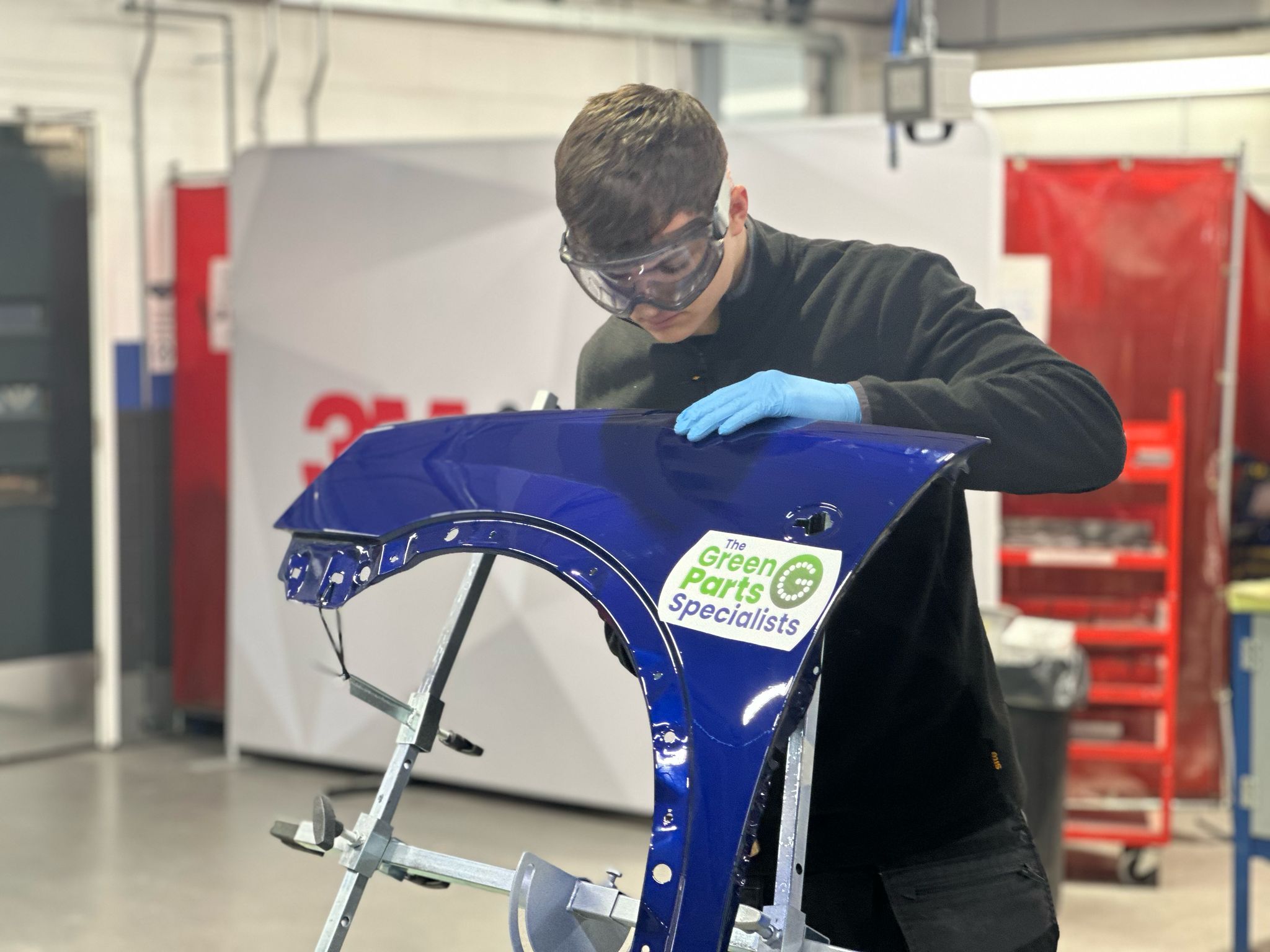 A student working on a body part