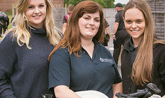 Three female public service students.