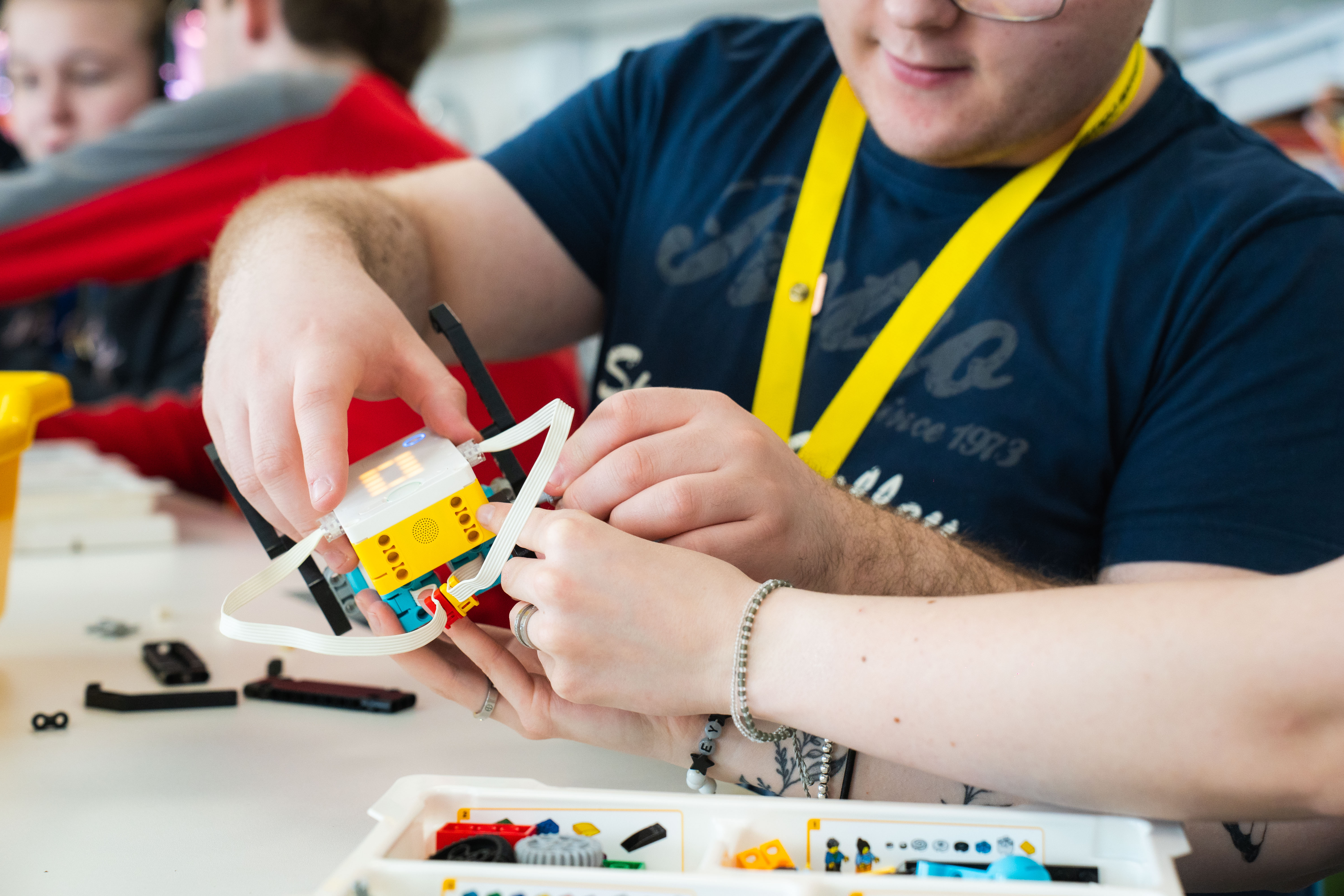 Student tilting Lego project