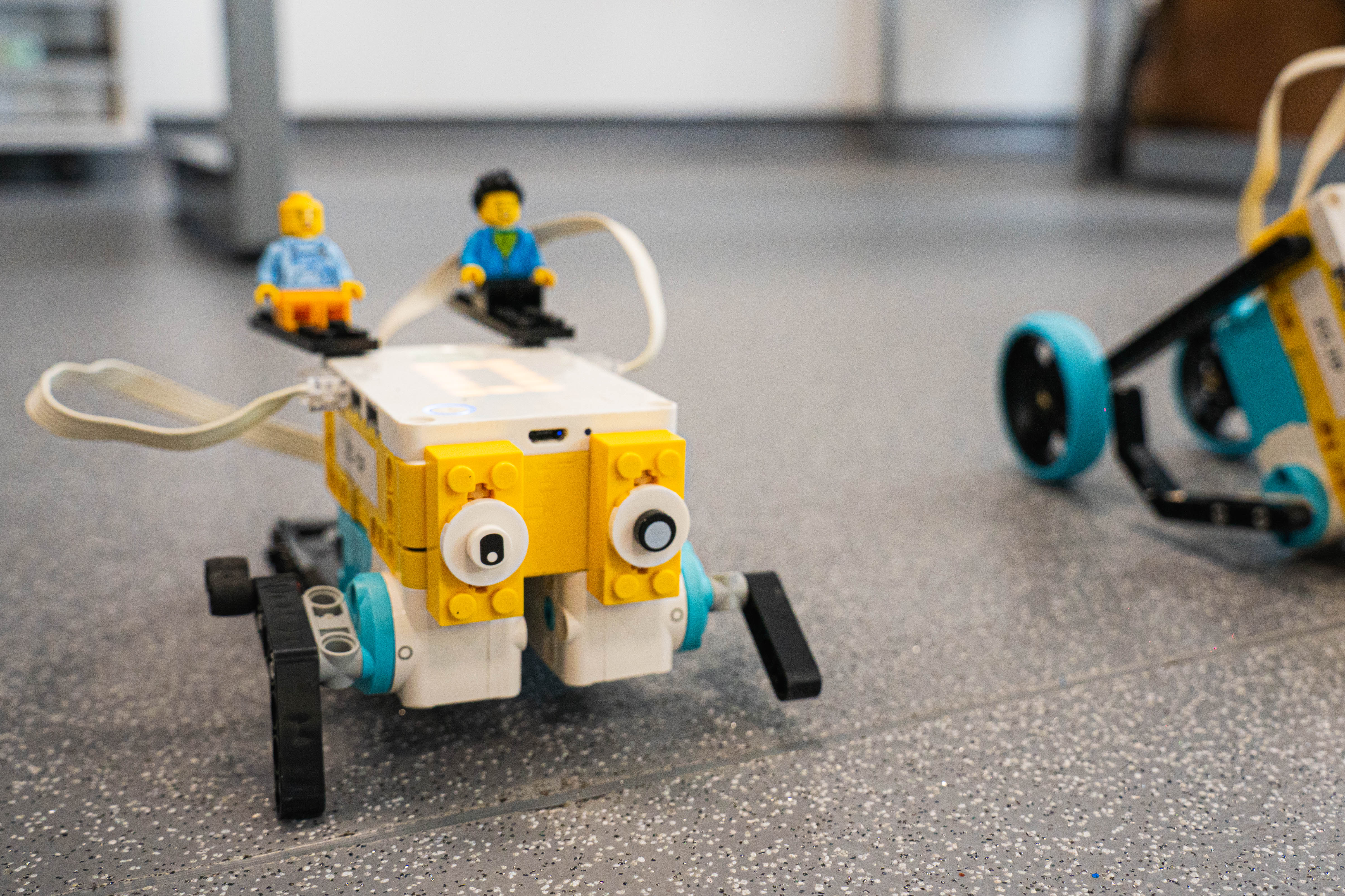 Lego robots with with lego figures