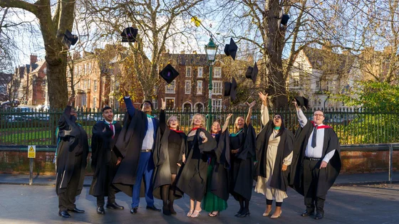 Graduates celebrating