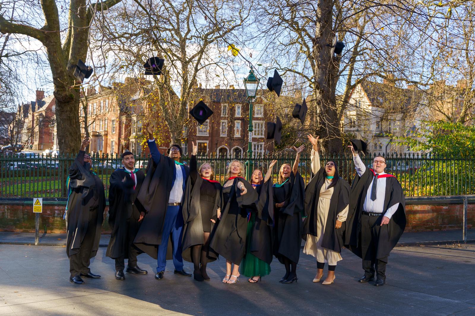 Graduates celebrating