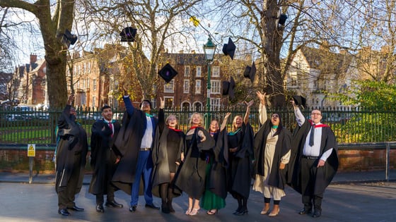 Graduates celebrating