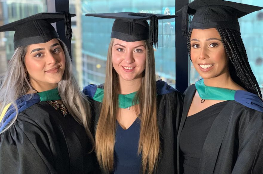Graduates inside the Theatre Royal Concert Hall