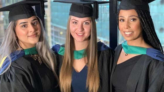 Graduates inside the Theatre Royal Concert Hall