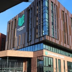 The Nottingham College City Hub campus from the front of Canal Street