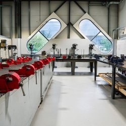 Engineering workshop within the Highfields campus